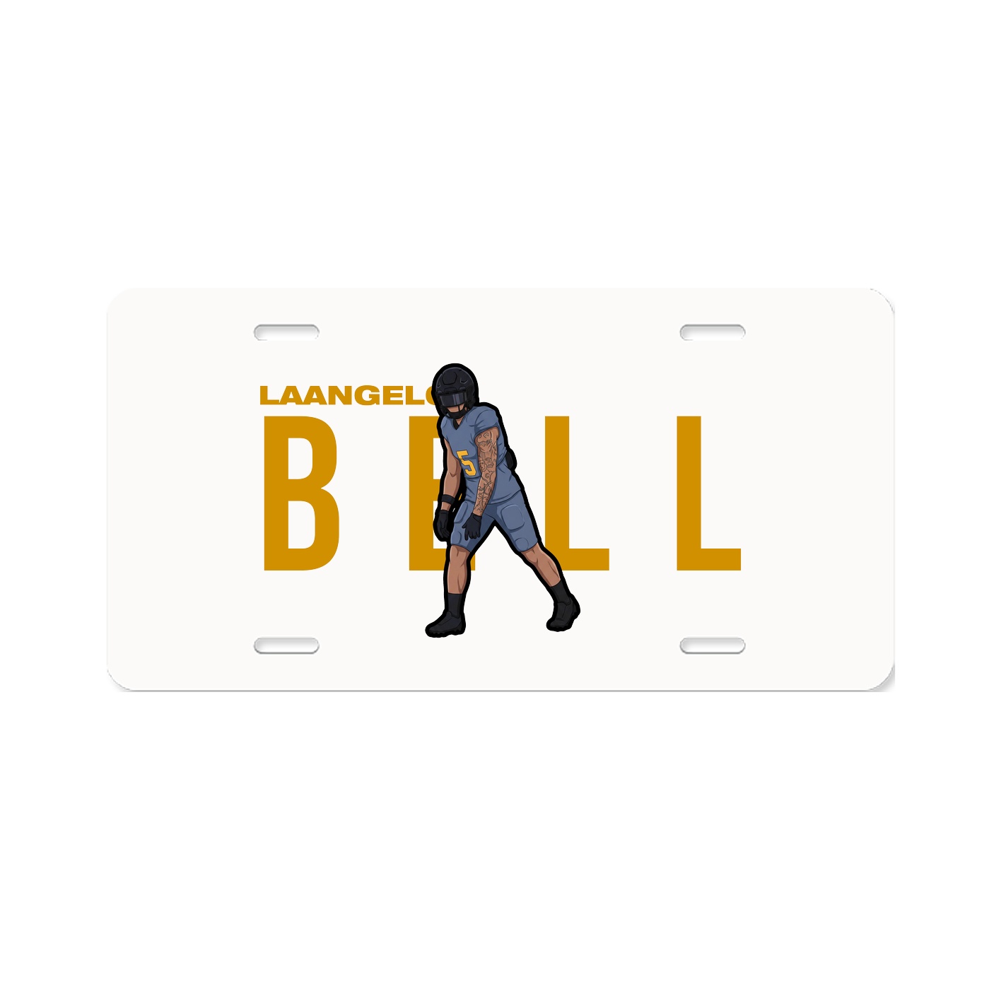 License Plate — Player Name in Classic