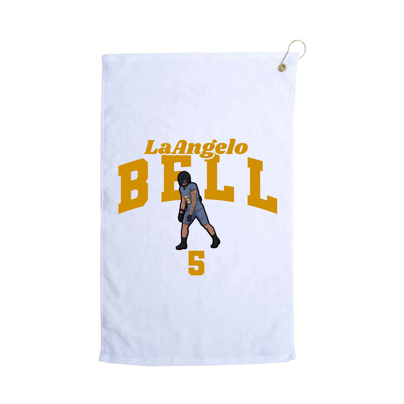 Golf Towel — Signature Arch in White