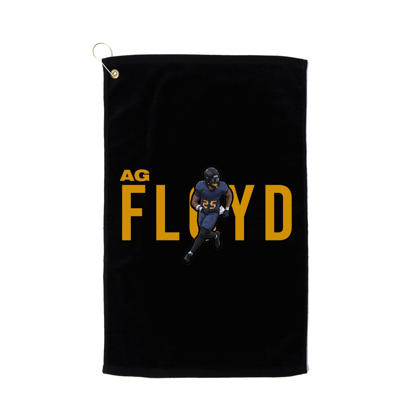 Golf Towel — Player Name in Black