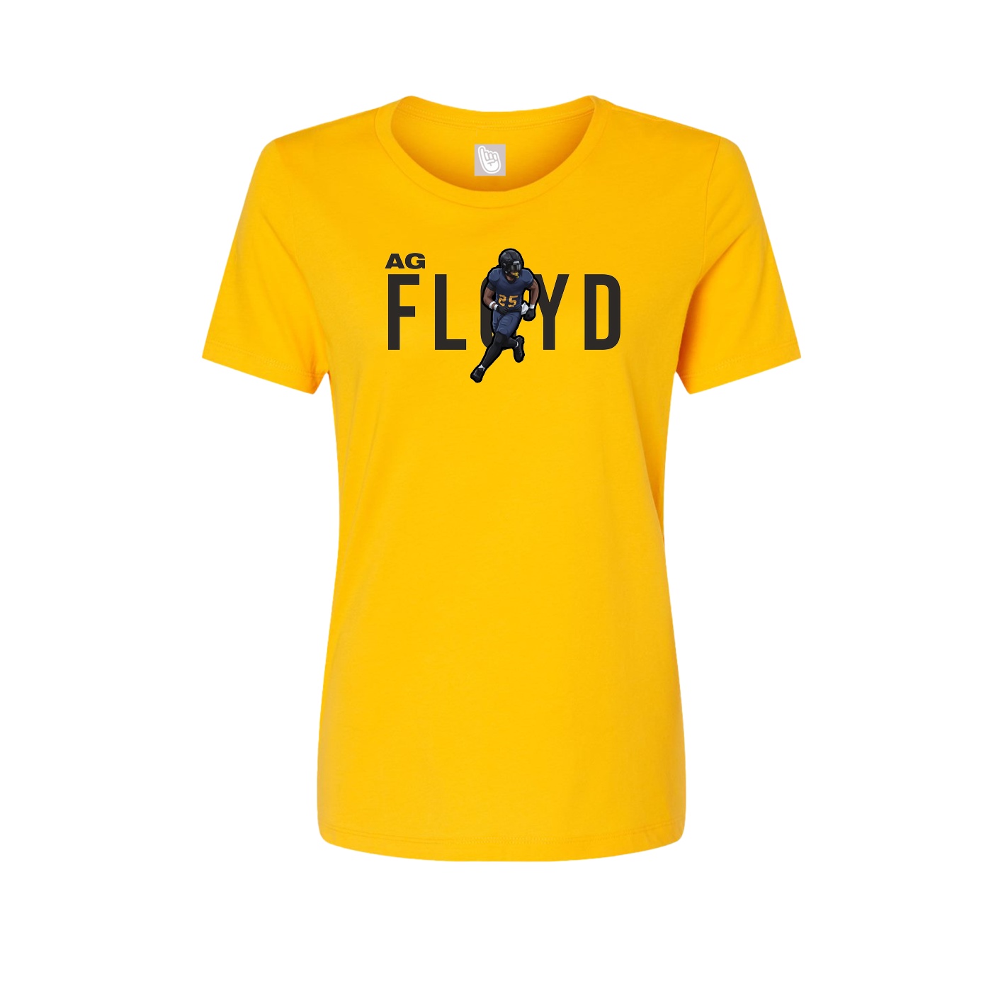Fitted Women's Tee — Player Name in Gold
