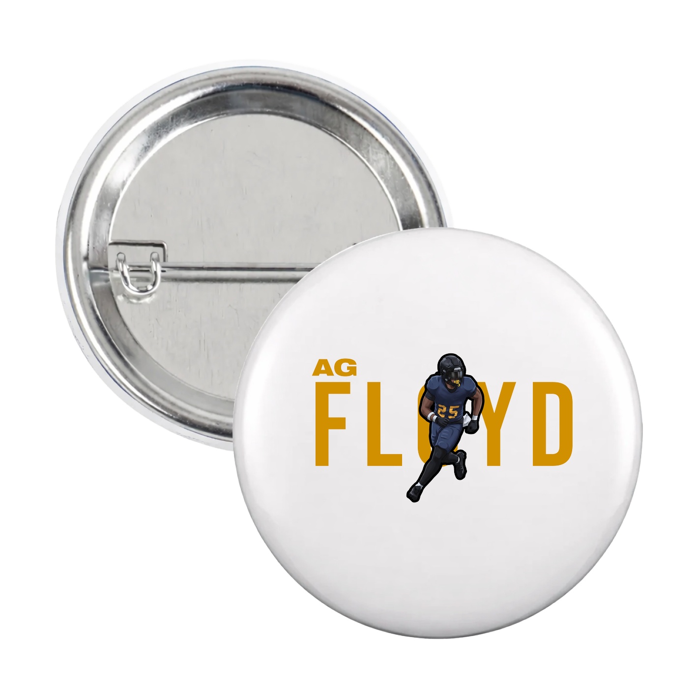 Game Day Button — Player Name in White