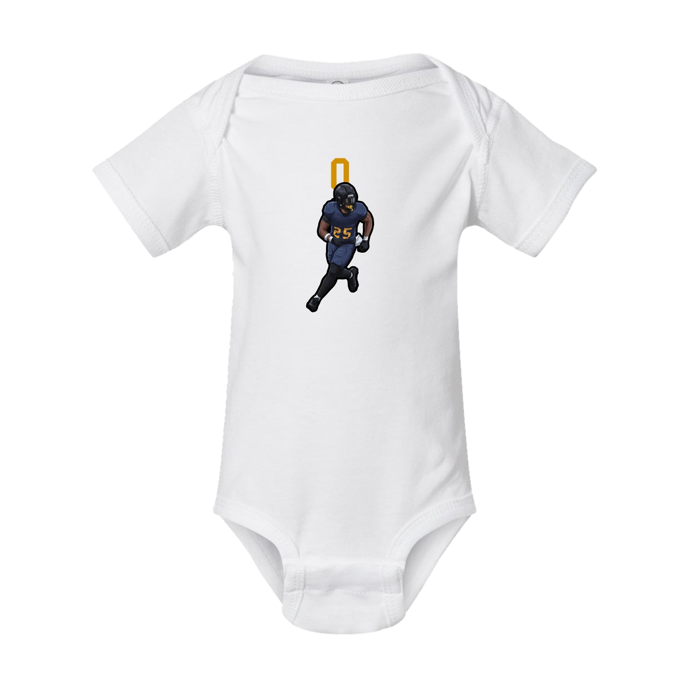 Baby Onesie — Number Top in White