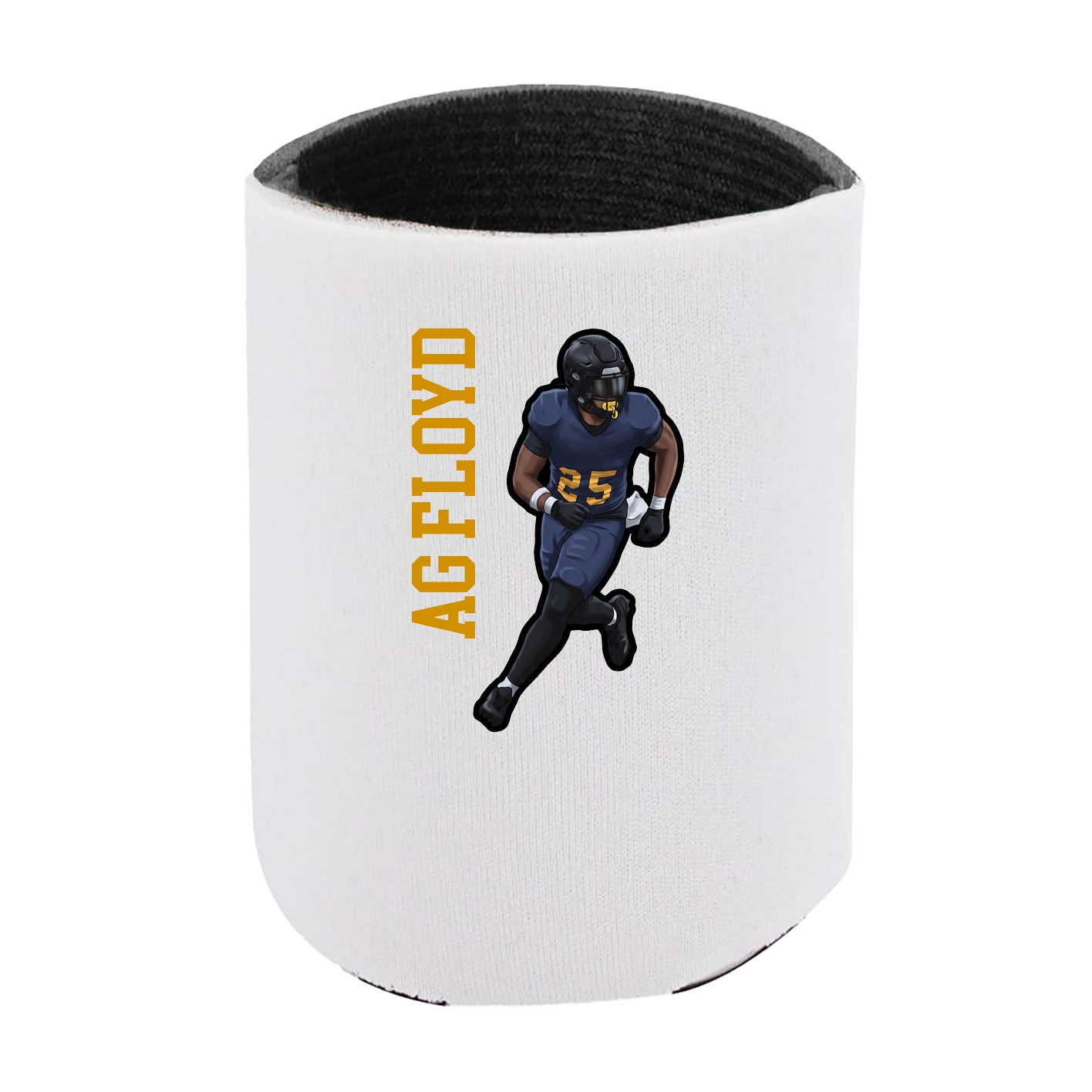 Can Holder — Name Vertical in White