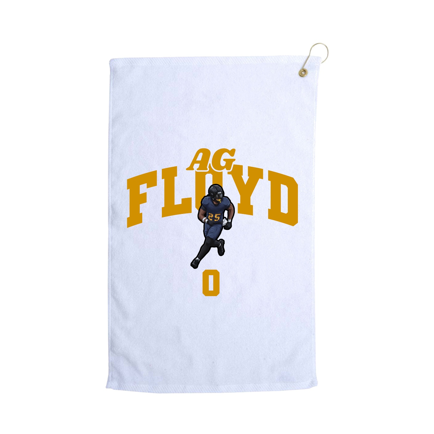 Golf Towel — Signature Arch in White