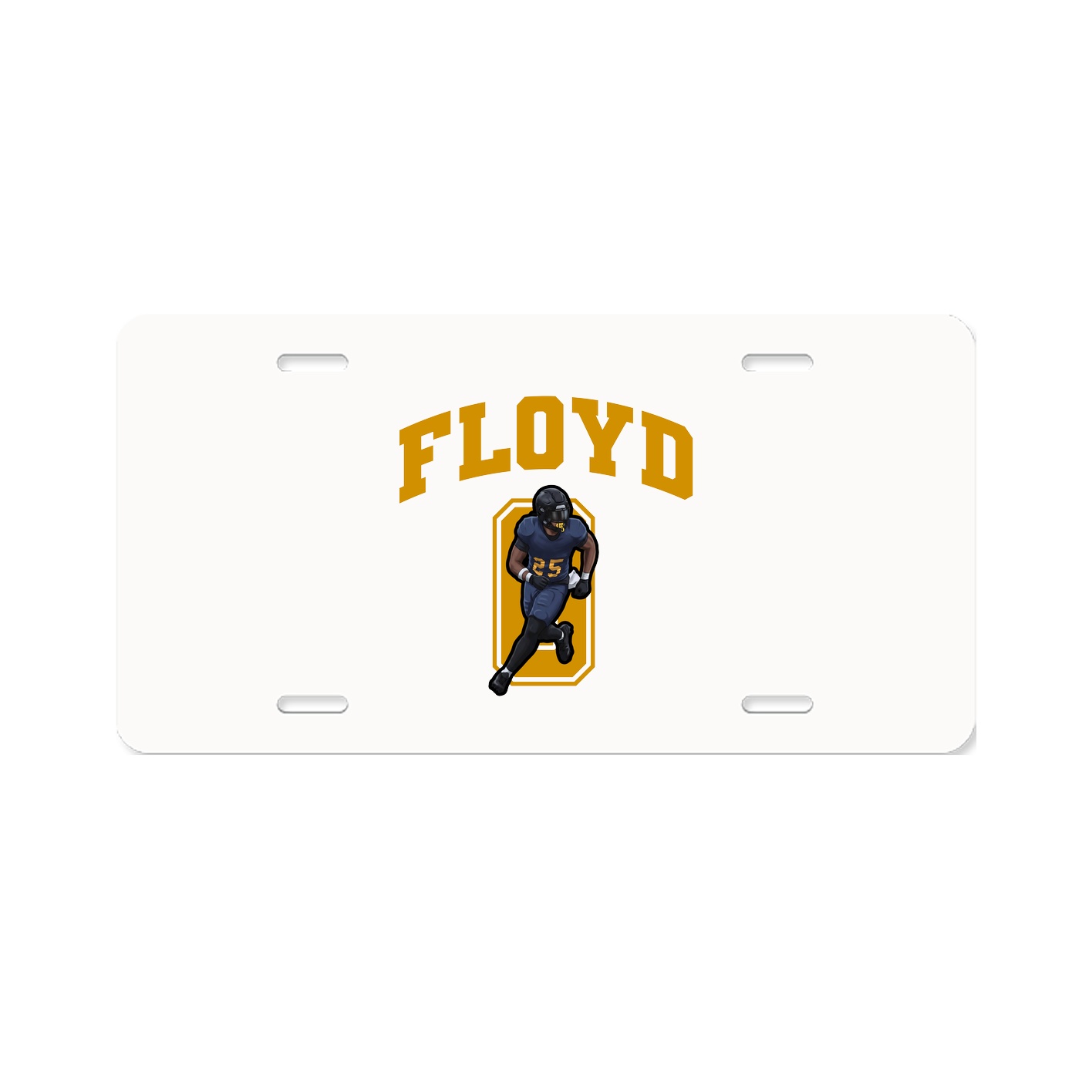 License Plate — Number in Classic