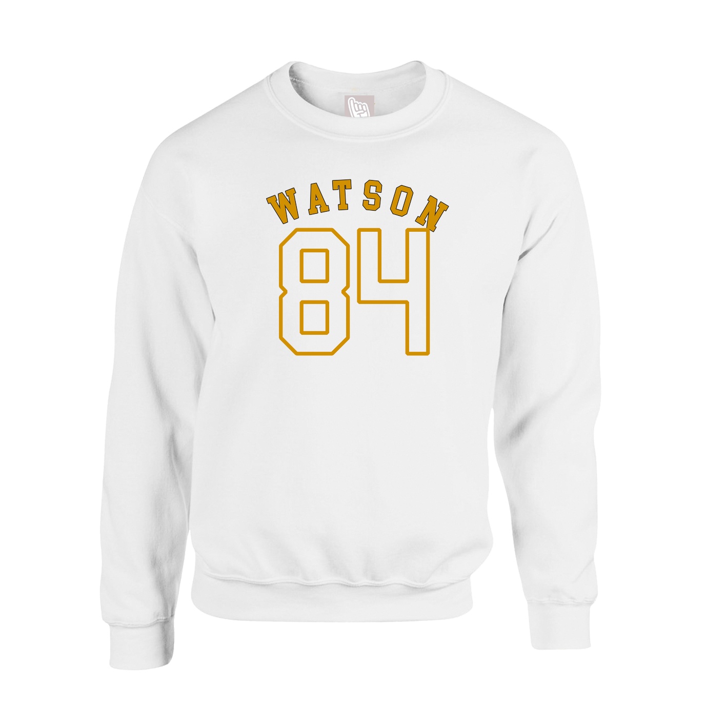 Fleece Crew — Shirsey Arch in White