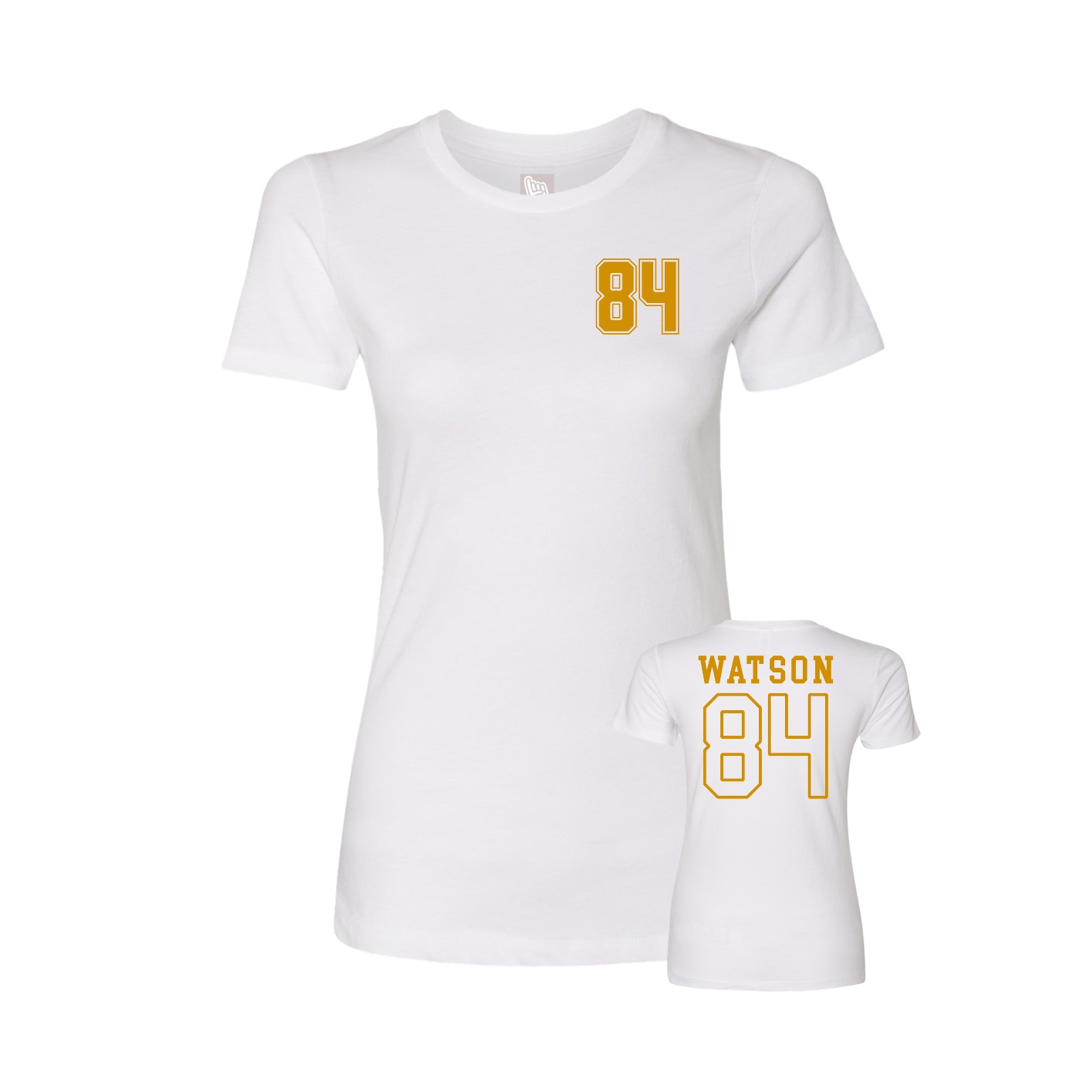 Womens Tee — Chest Back in White