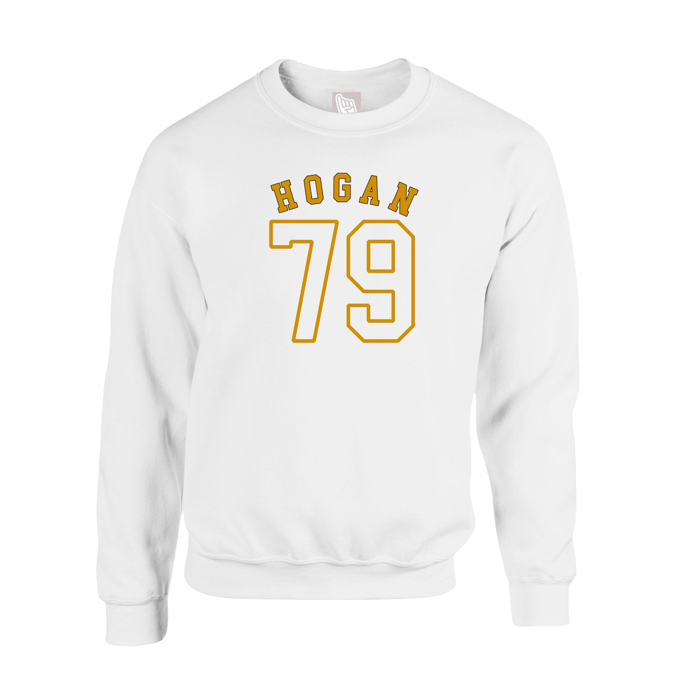 Fleece Crew — Shirsey Arch in White