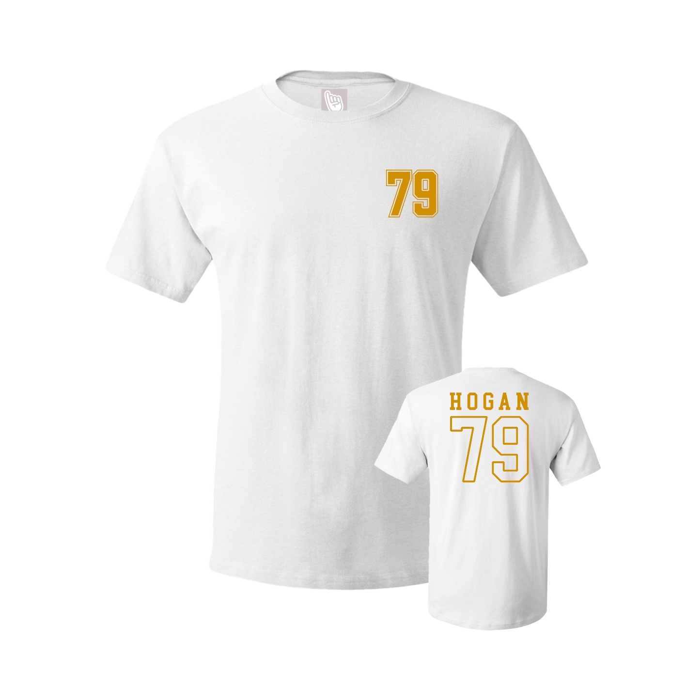 Youth Tee — Chest Back in White