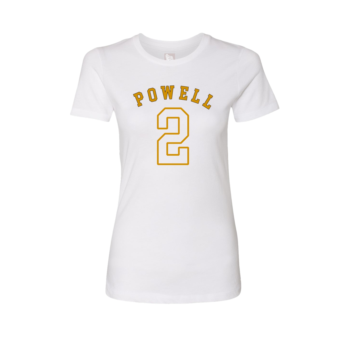 Fitted Women's Tee — Shirsey Arch in White