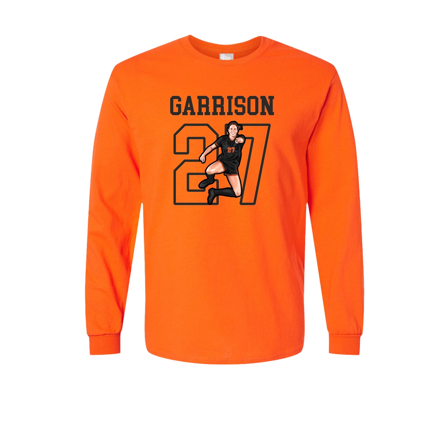 Long Sleeve Tee — Shirsey in Orange