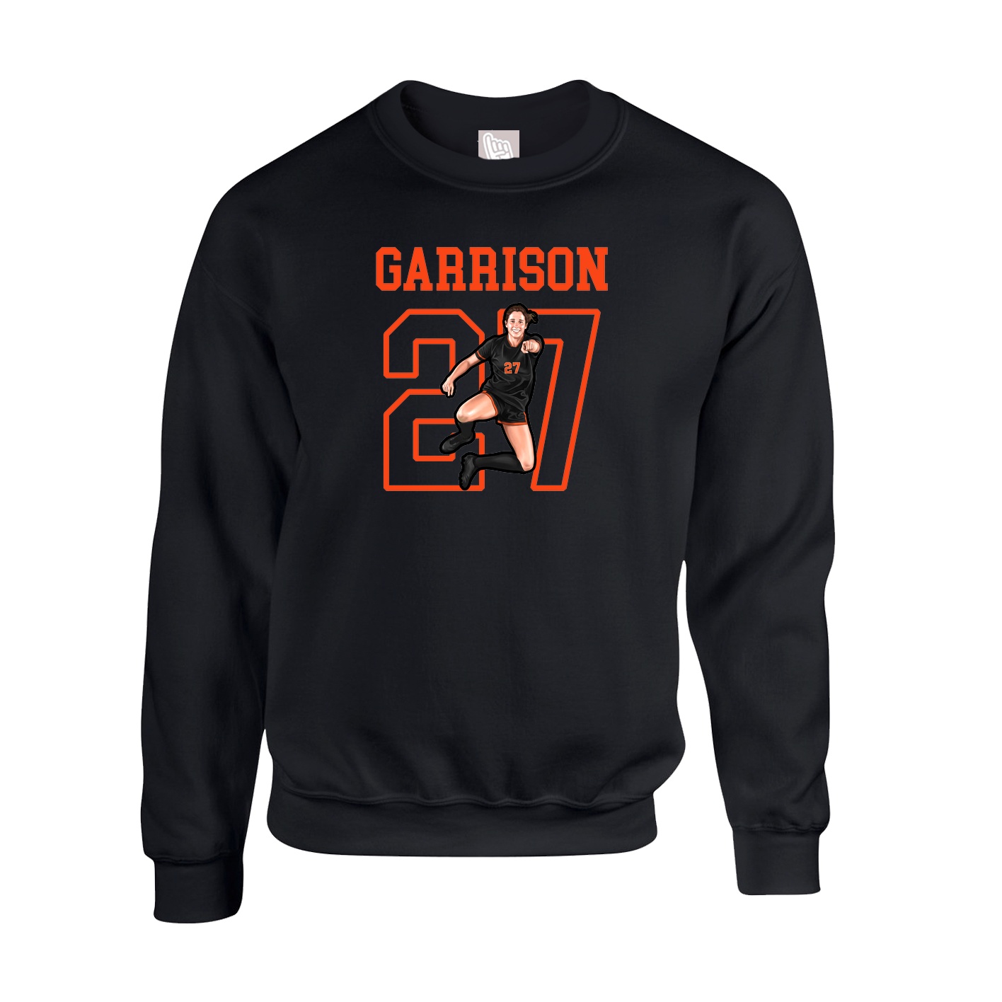 Fleece Crew — Shirsey in Black