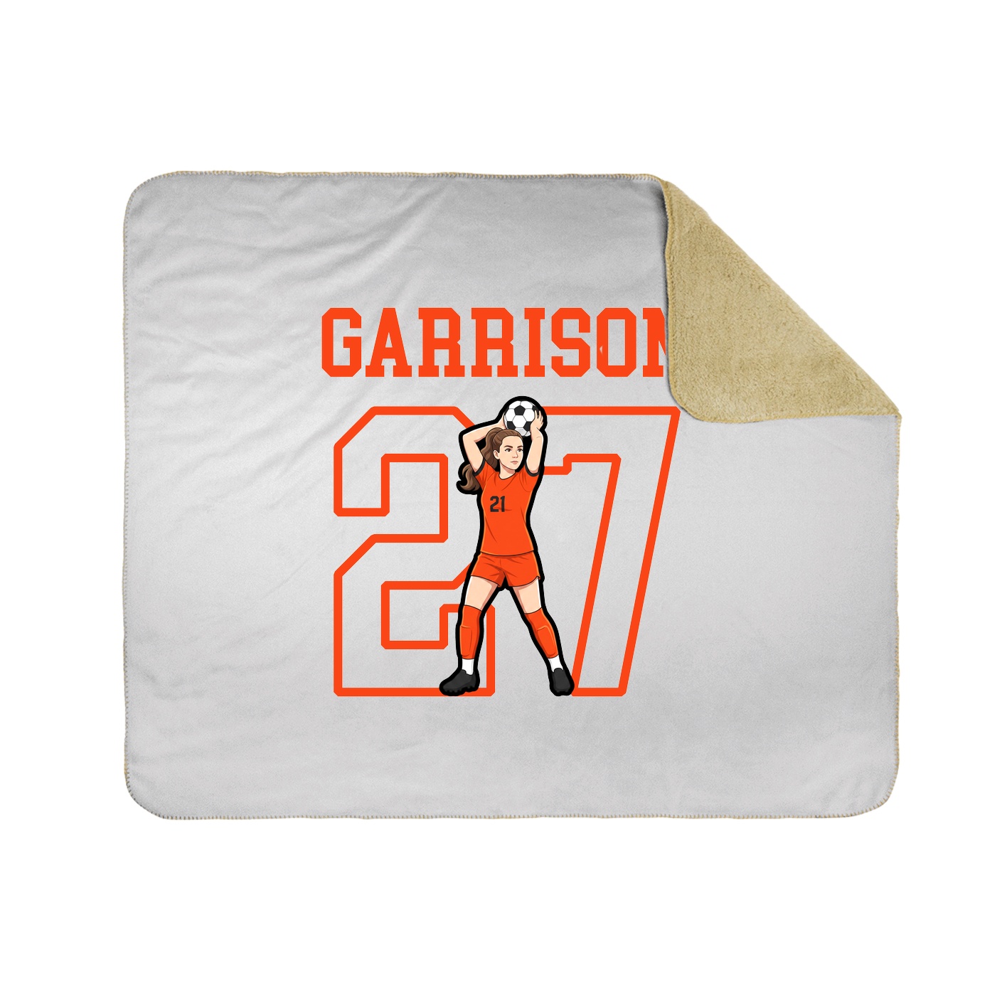 Throw Blanket — Shirsey in White