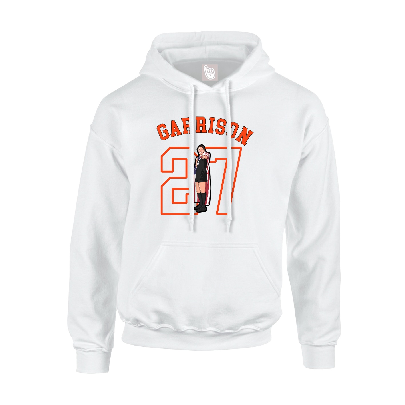 Hoodie — Shirsey Arch in White