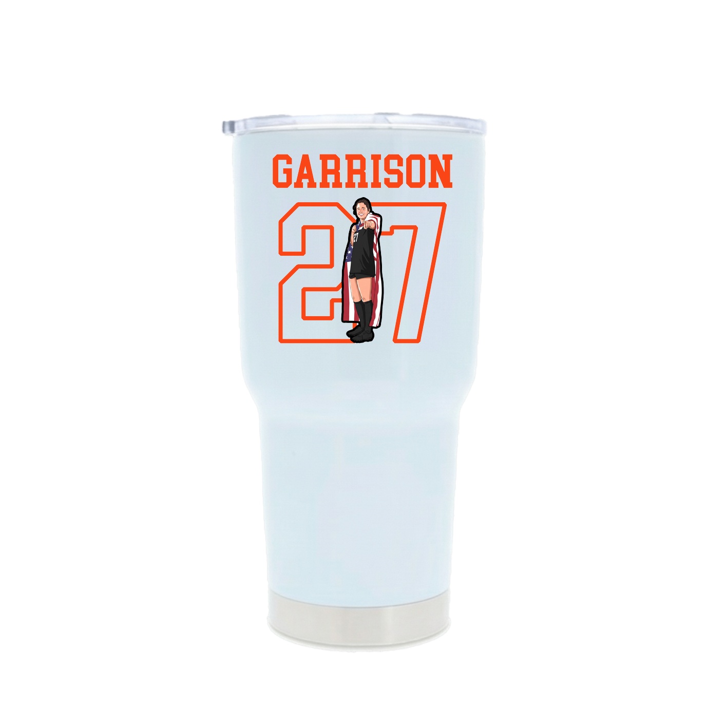 30oz Stainless Steel Tumbler — Shirsey in White