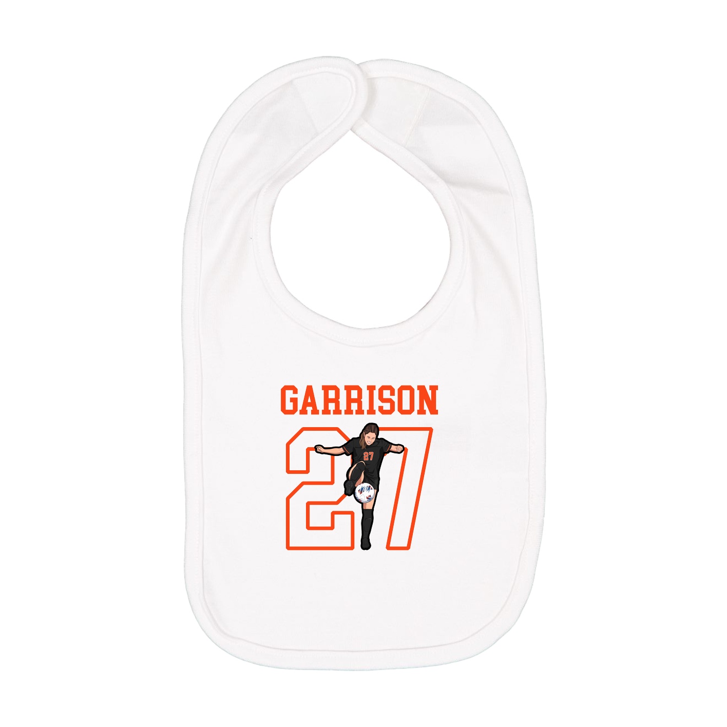 Infant Bib — Shirsey in White