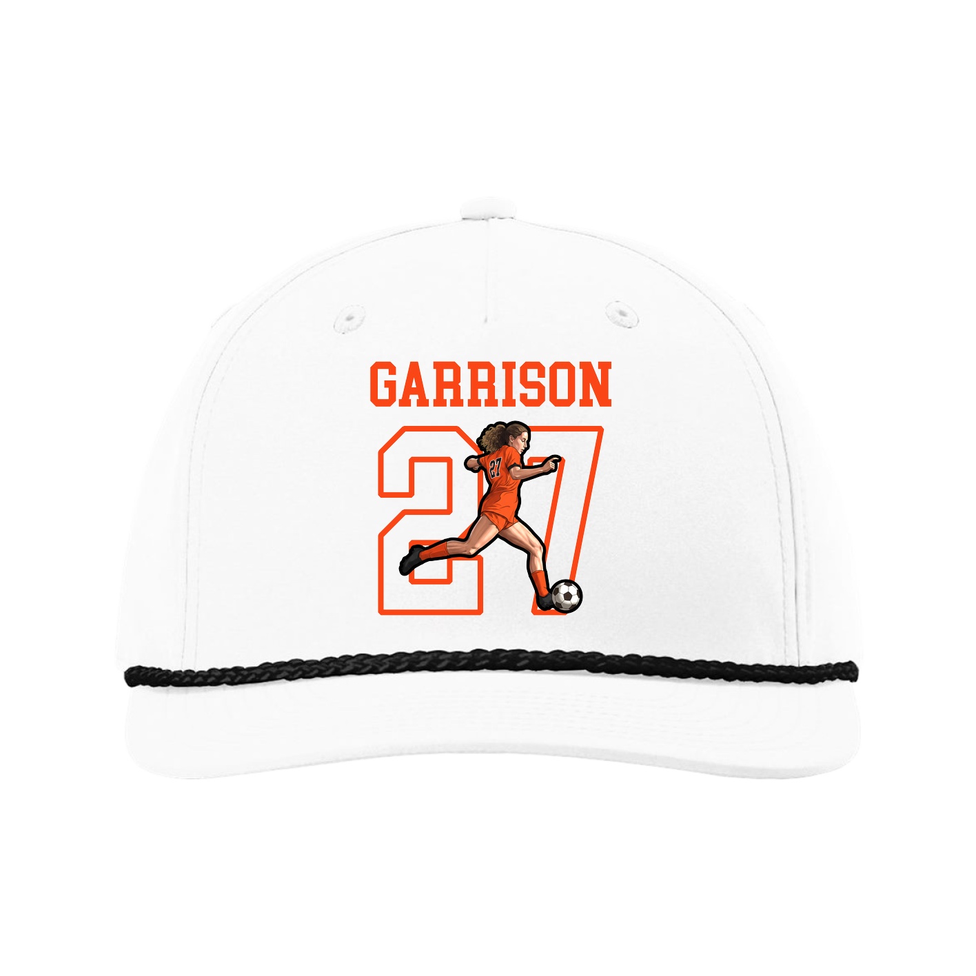 Five-Panel Classic Rope Cap — Shirsey in White