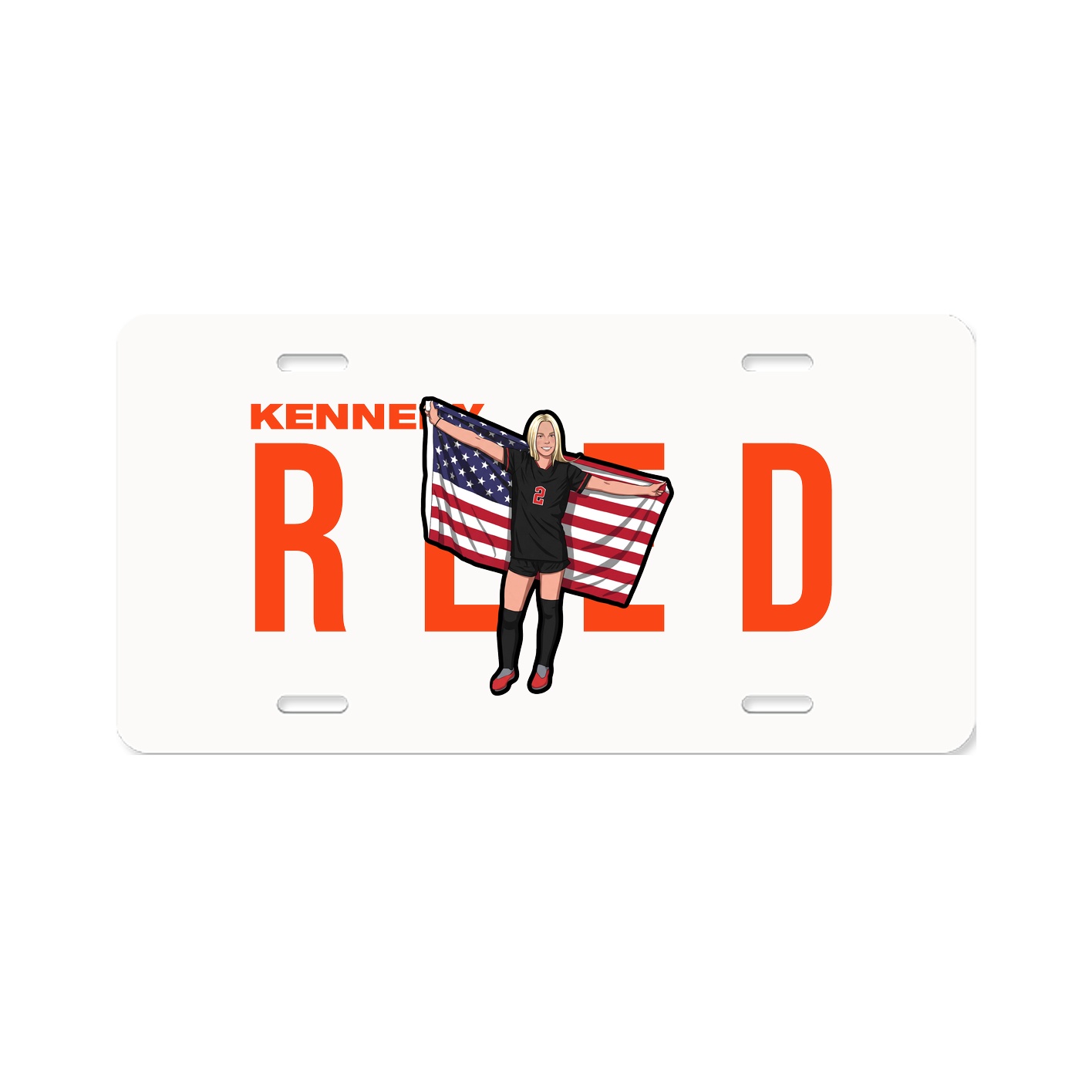 License Plate — Player Name in Classic