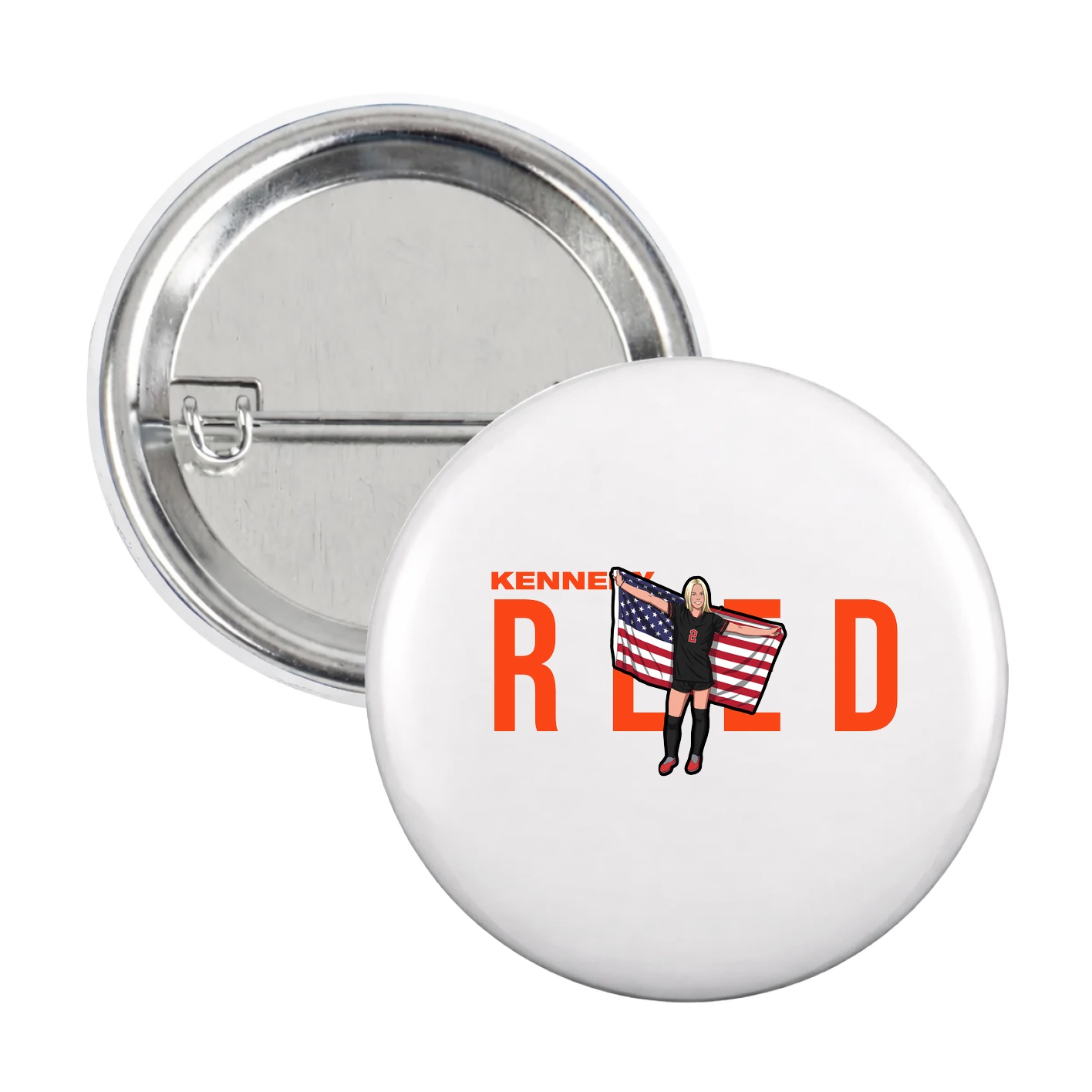 Game Day Button — Player Name in White