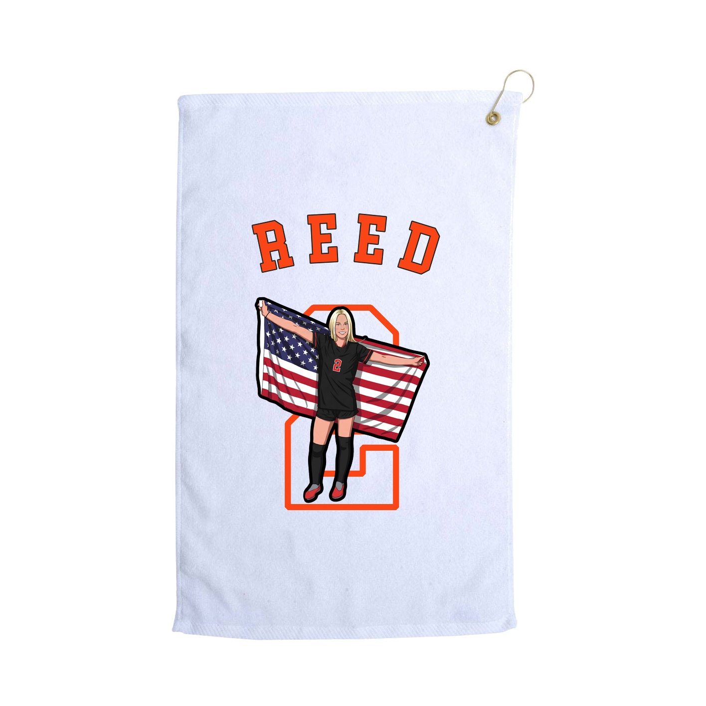 Golf Towel — Shirsey Arch in White
