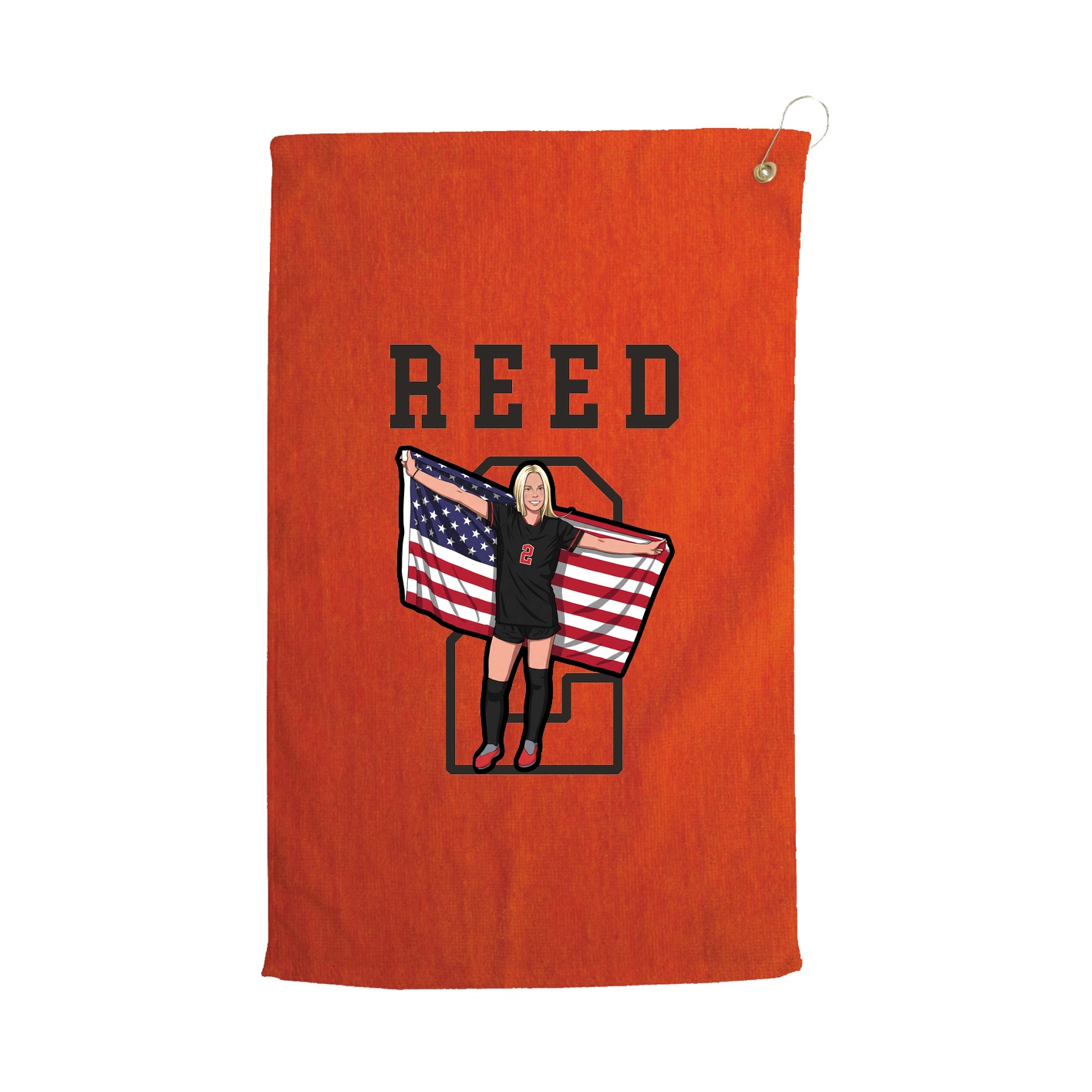 Golf Towel — Shirsey in Orange