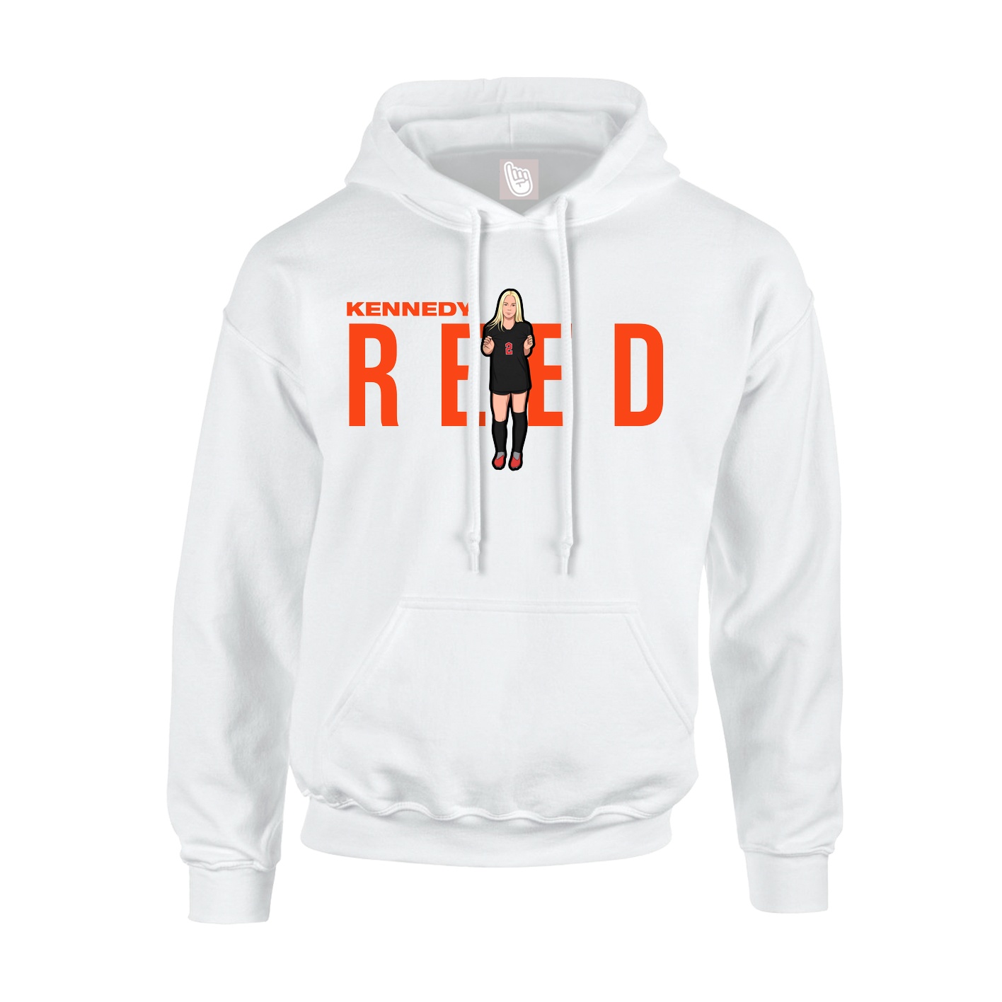 Hoodie — Player Name in White