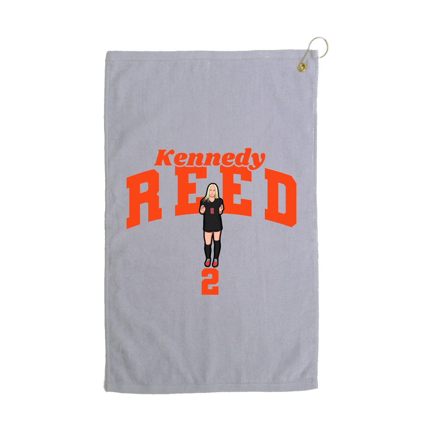 Golf Towel — Signature Arch in Grey