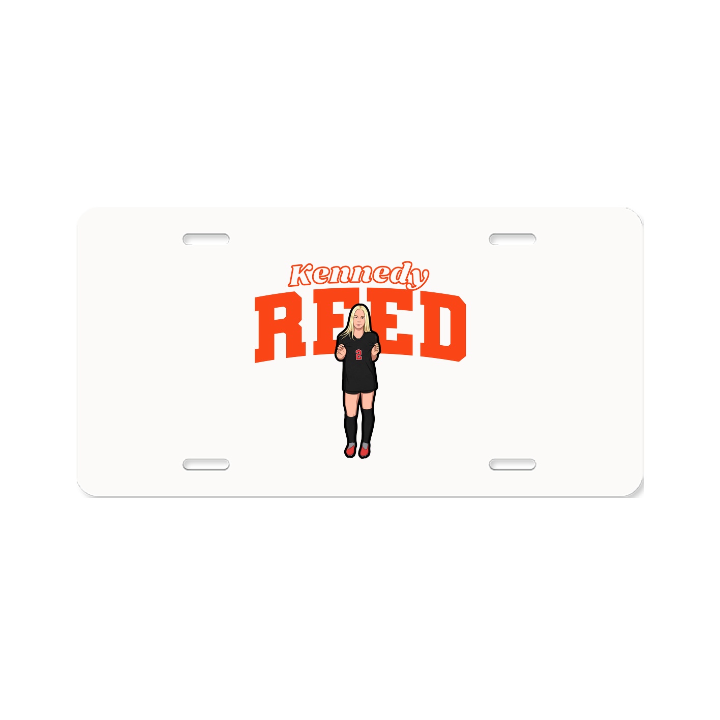 License Plate — Name Arch in Classic