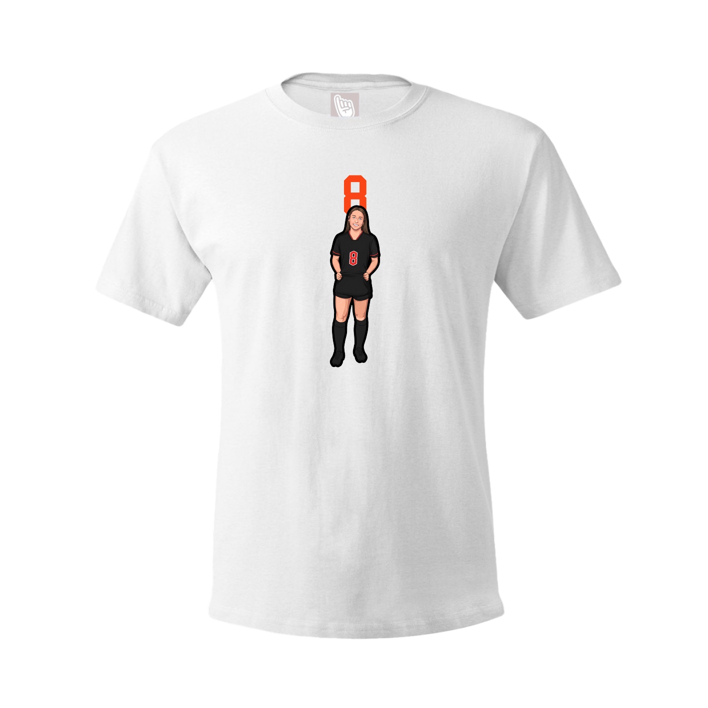 Tee — Number Top in White