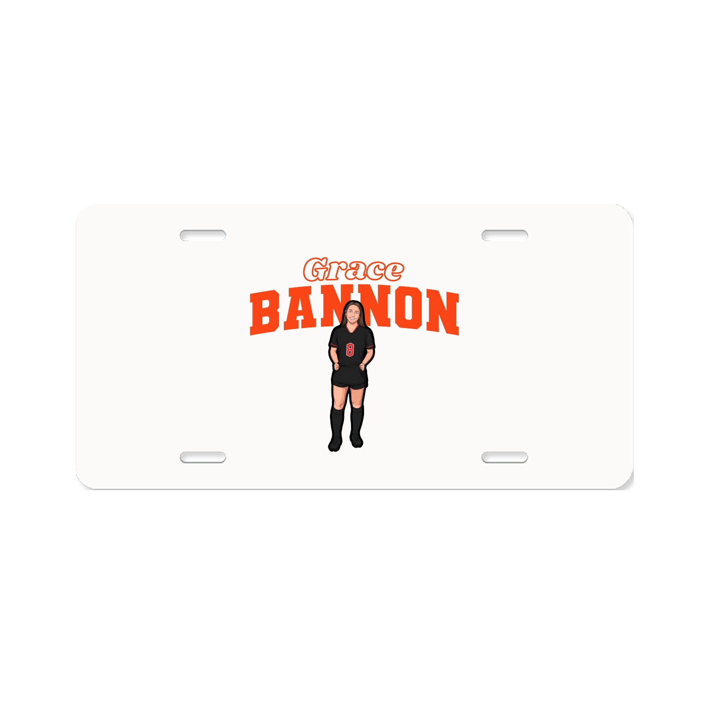 License Plate — Name Arch in Classic