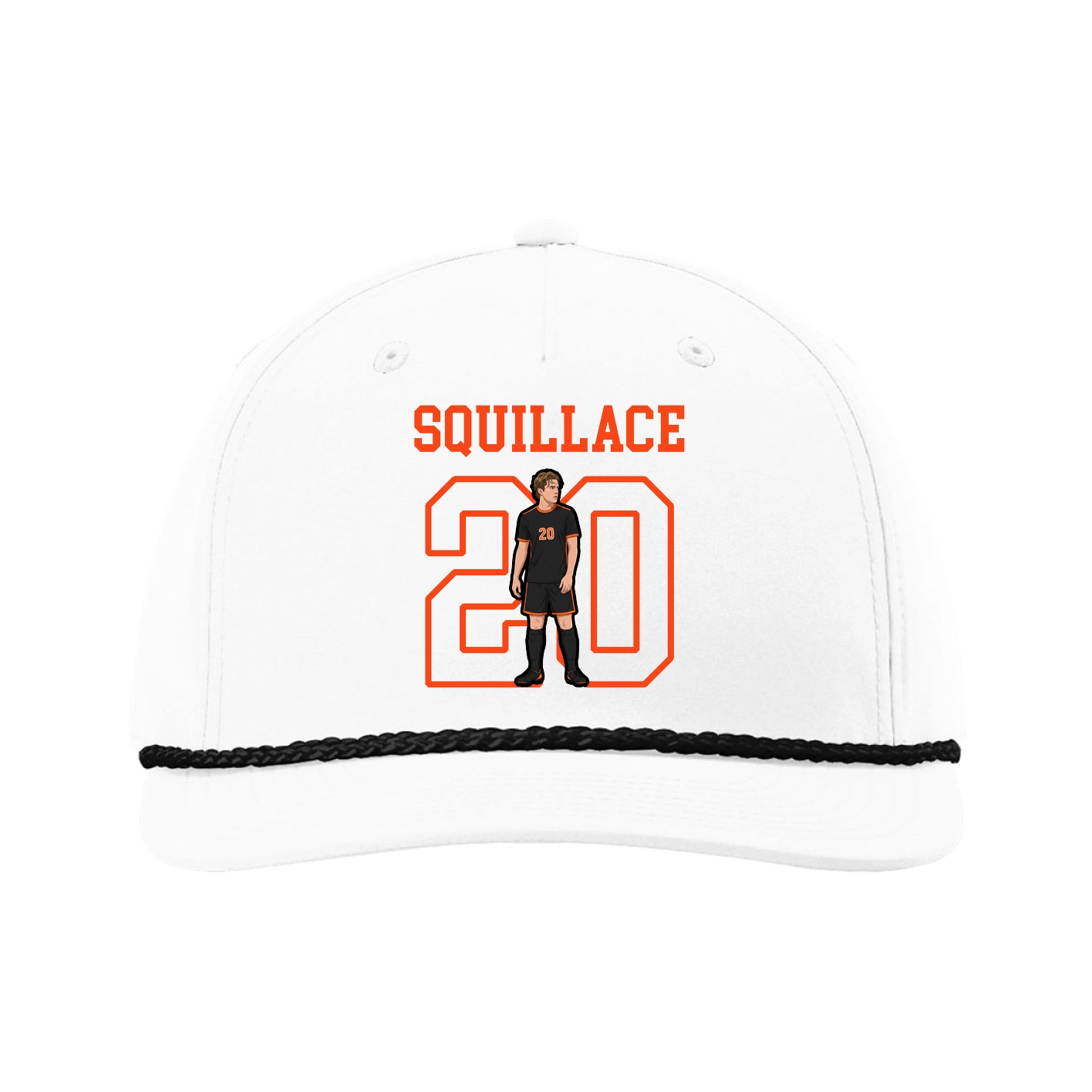 Five-Panel Classic Rope Cap — Shirsey in White