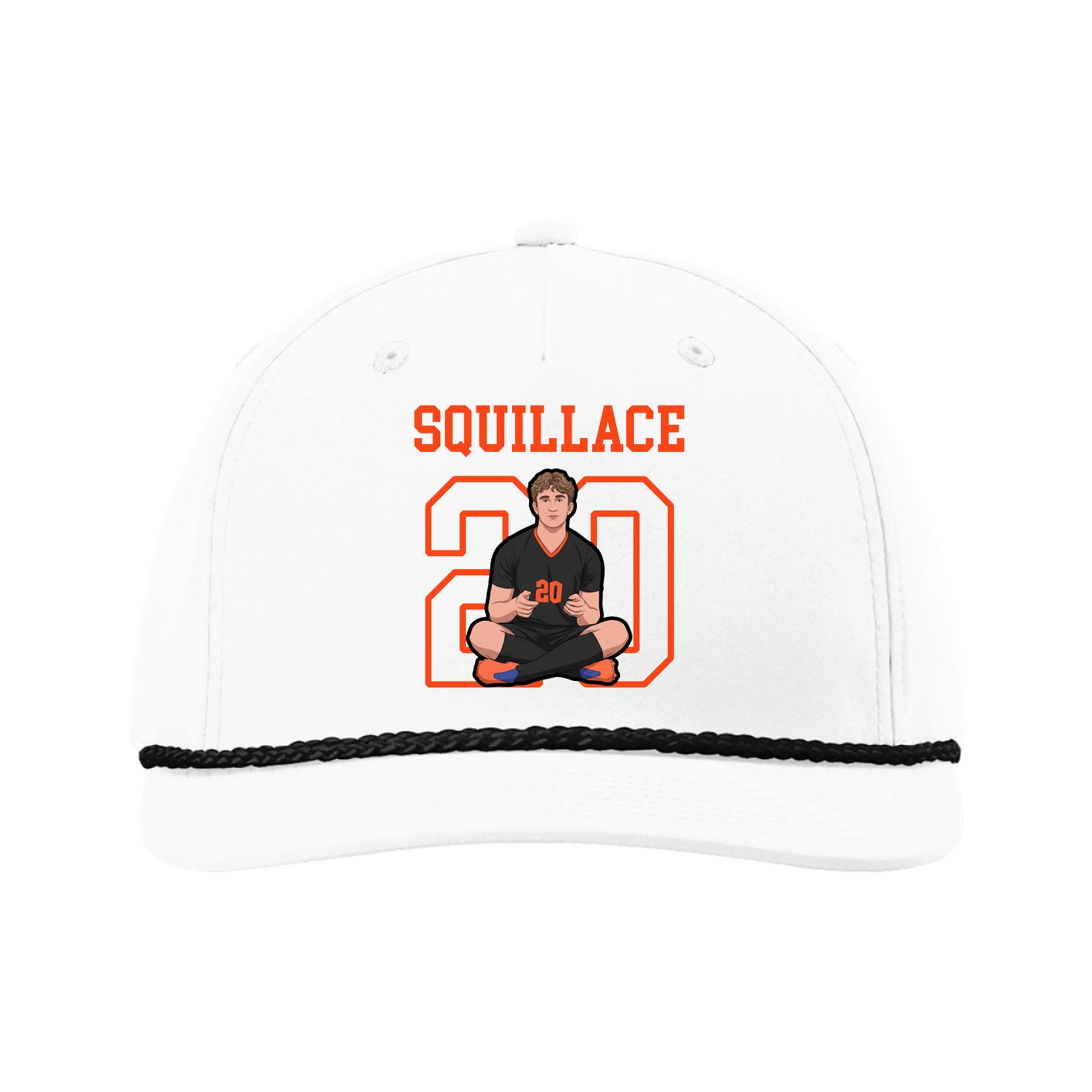 Five-Panel Classic Rope Cap — Shirsey in White