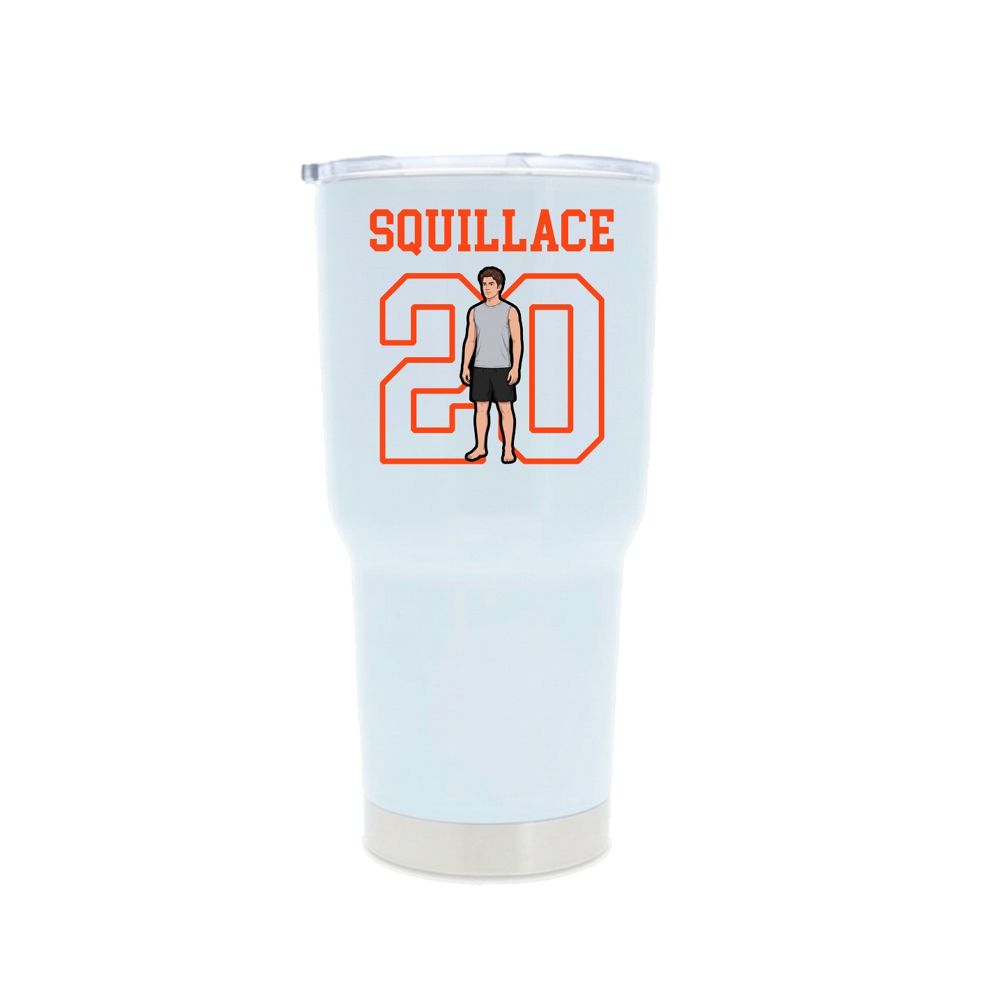 30oz Stainless Steel Tumbler — Shirsey in White