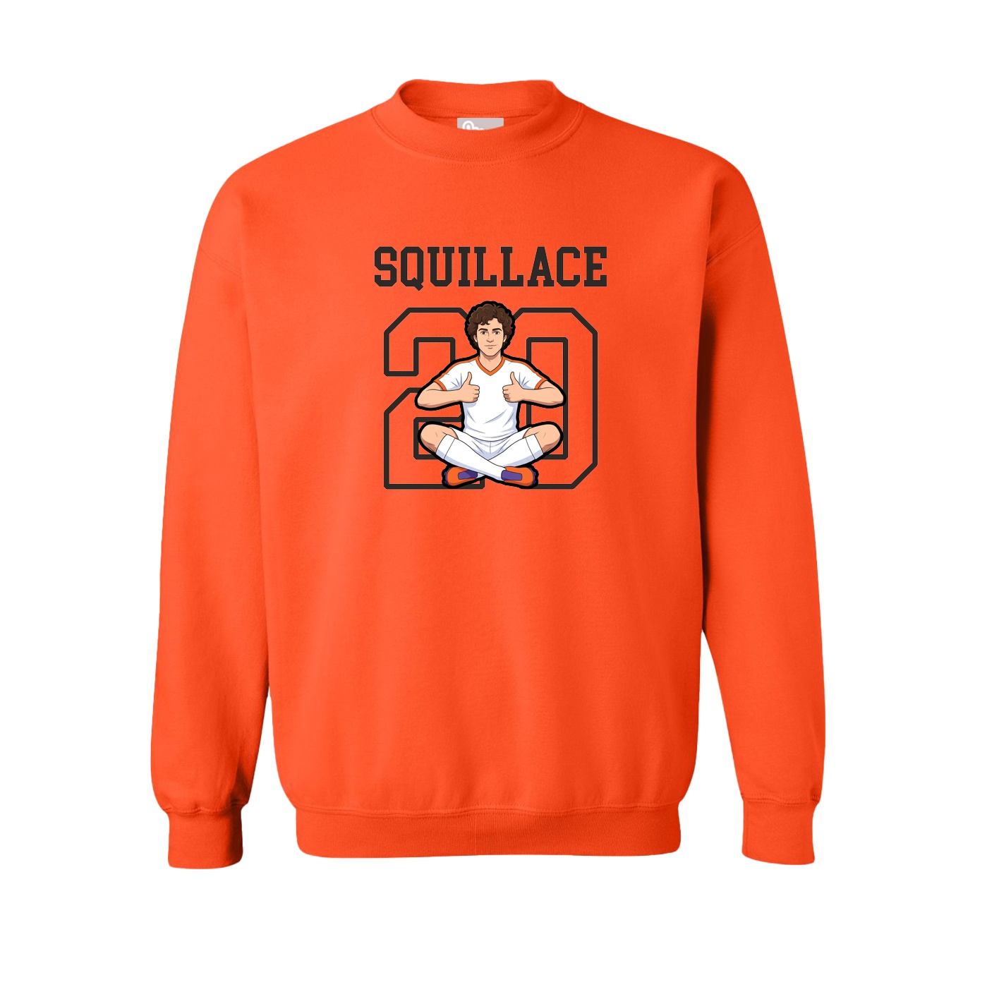 Fleece Crew — Shirsey in Orange