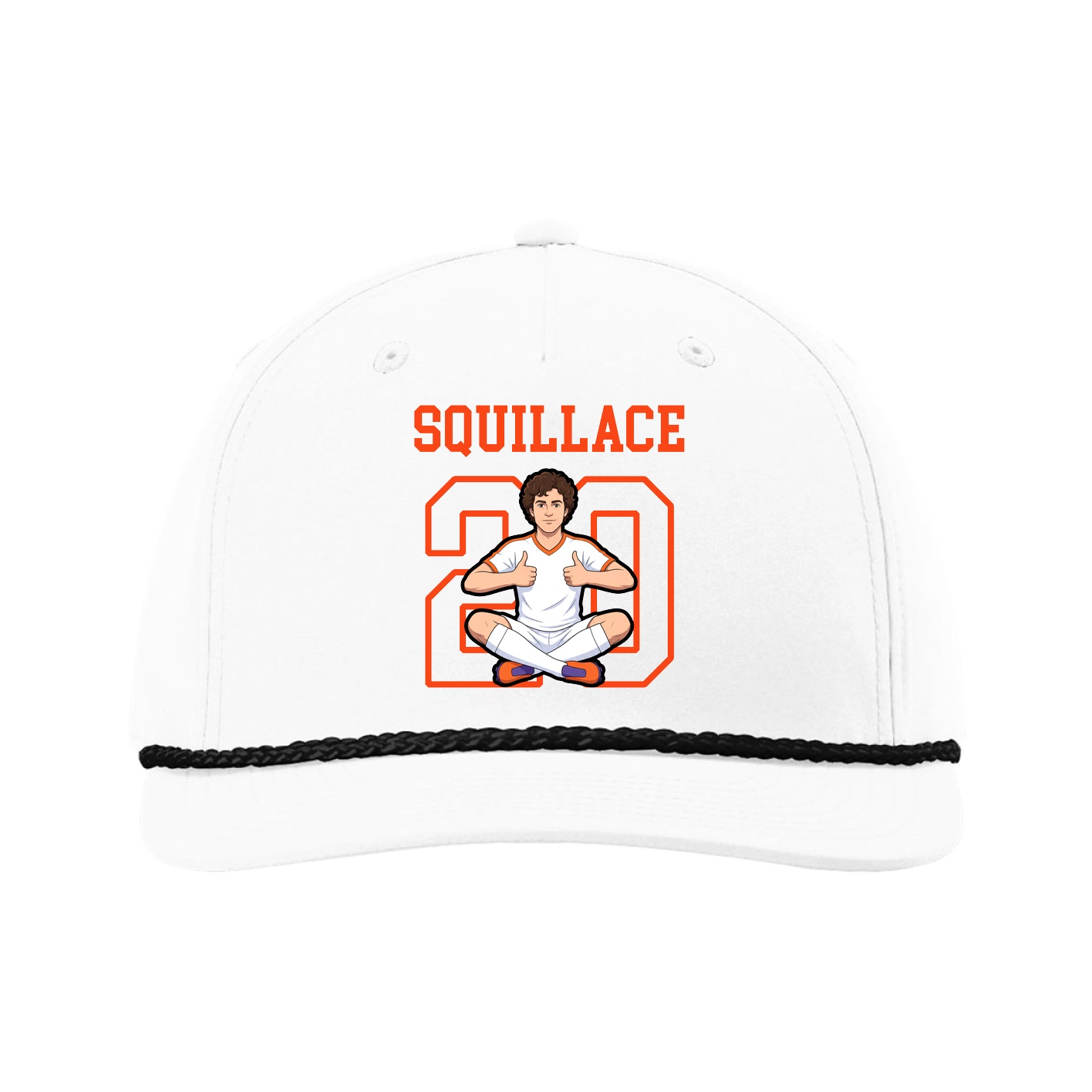 Five-Panel Classic Rope Cap — Shirsey in White