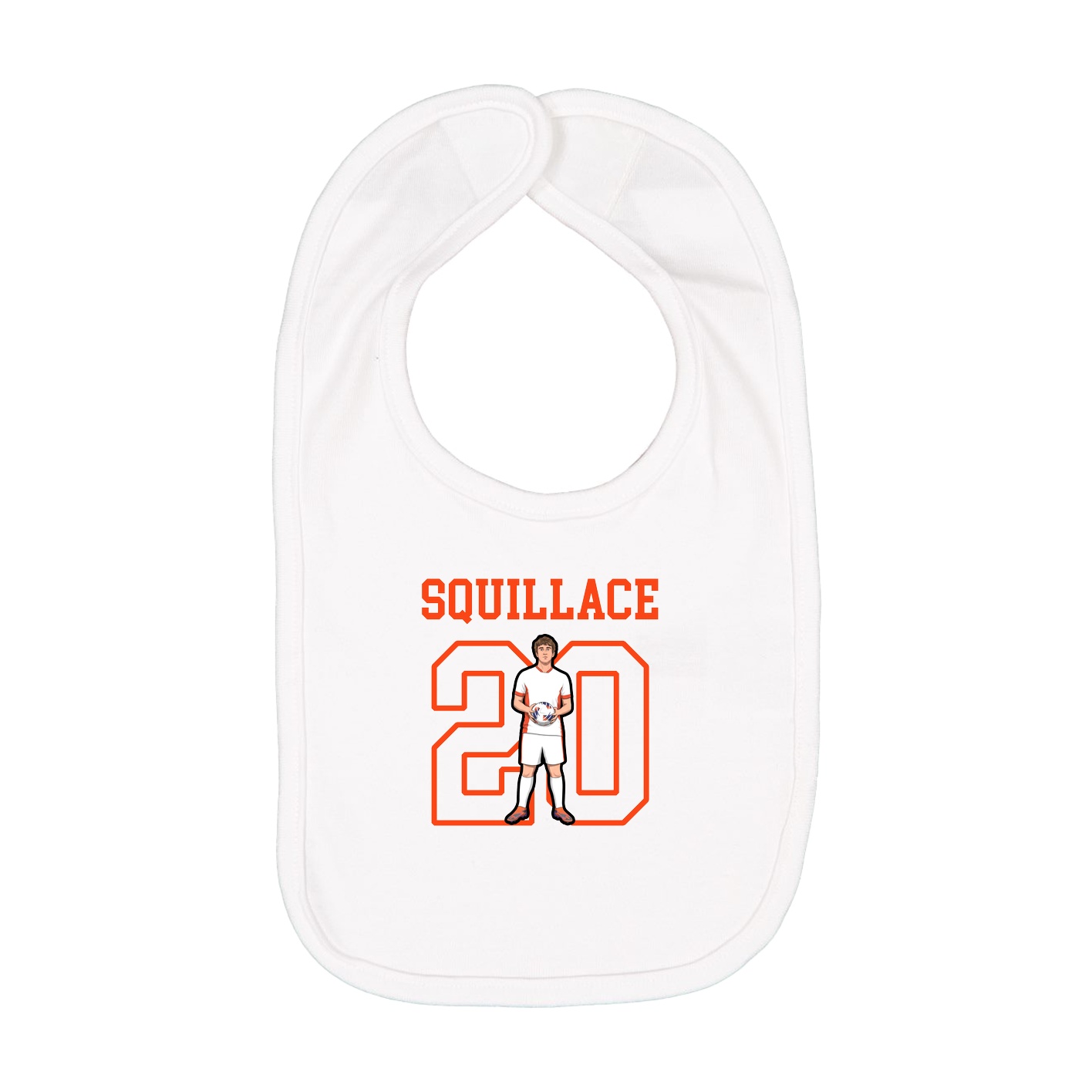 Infant Bib — Shirsey in White