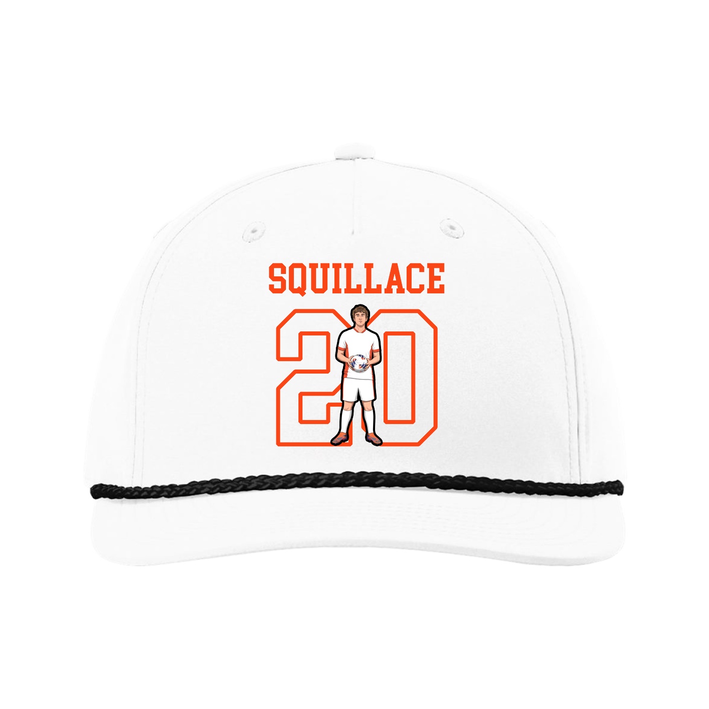 Five-Panel Classic Rope Cap — Shirsey in White