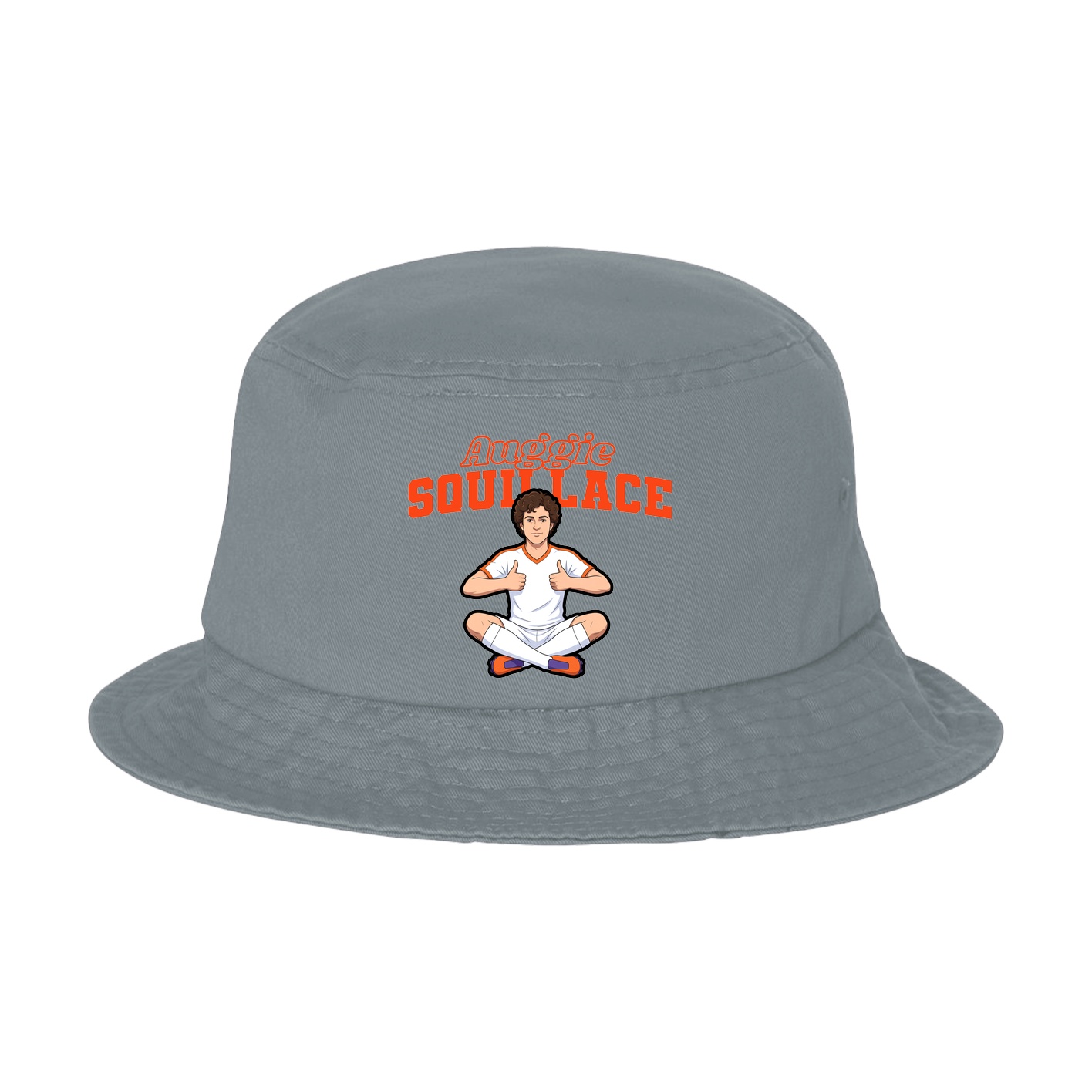 Bucket Cap — Name Arch in Grey