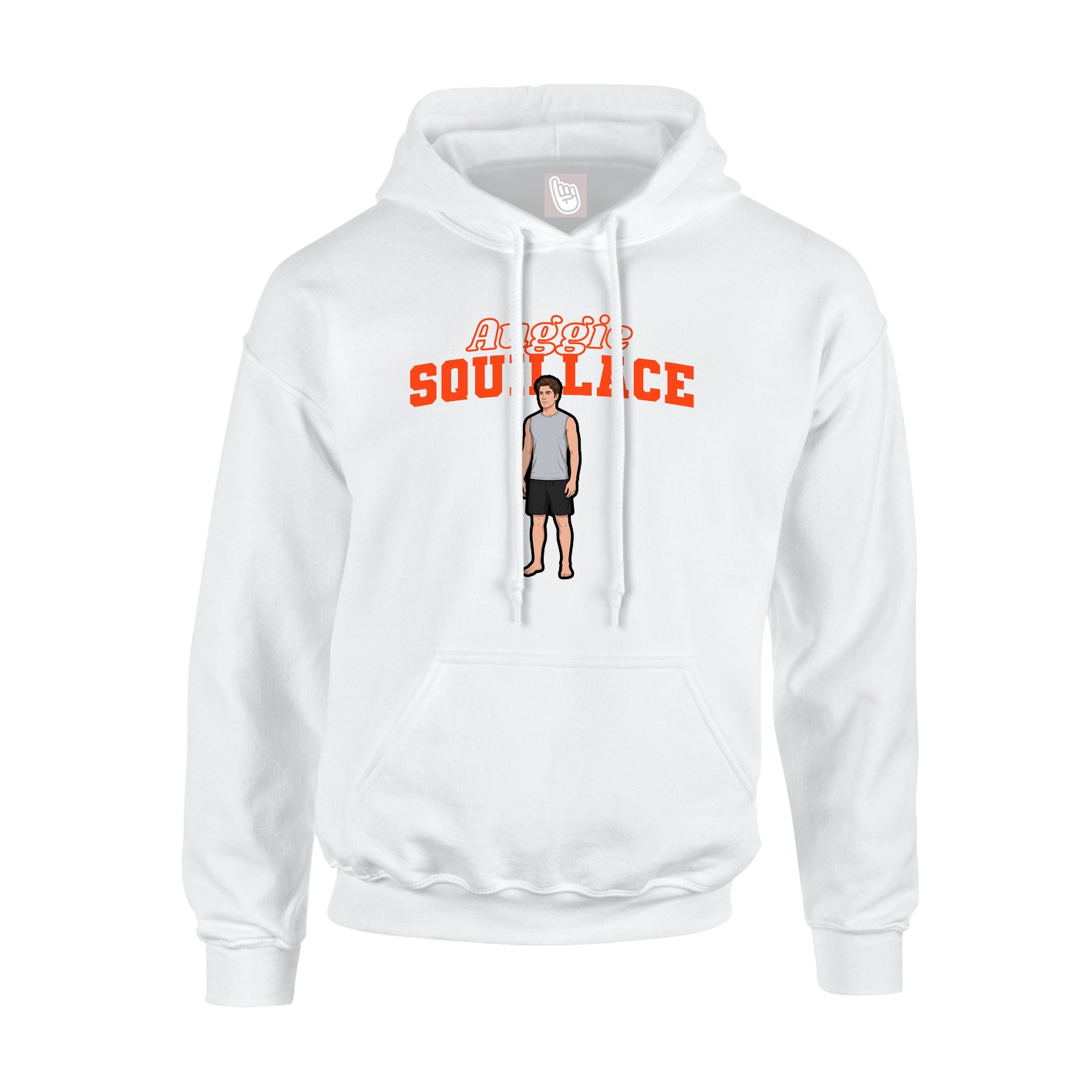 Hoodie — Name Arch in White