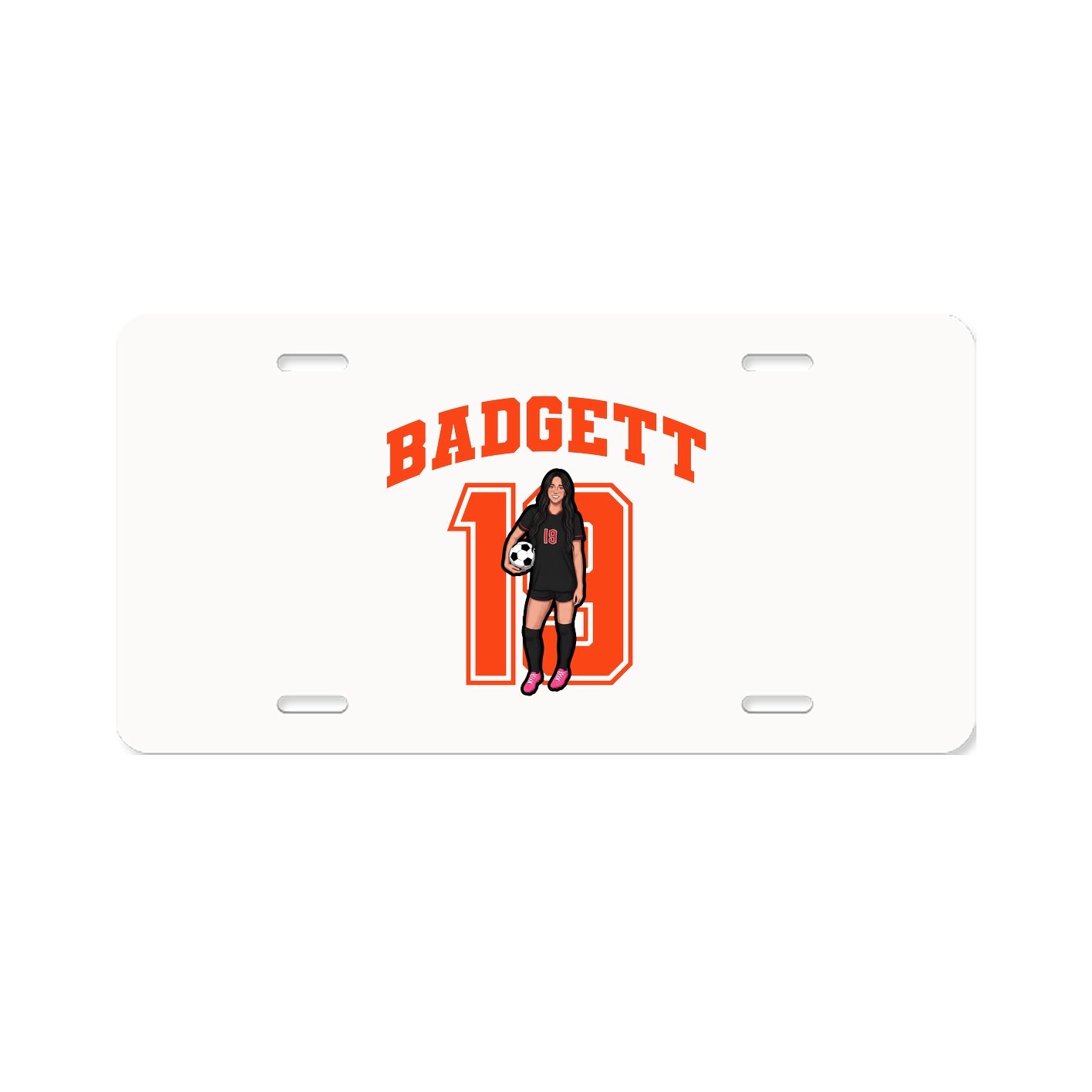License Plate — Number in Classic