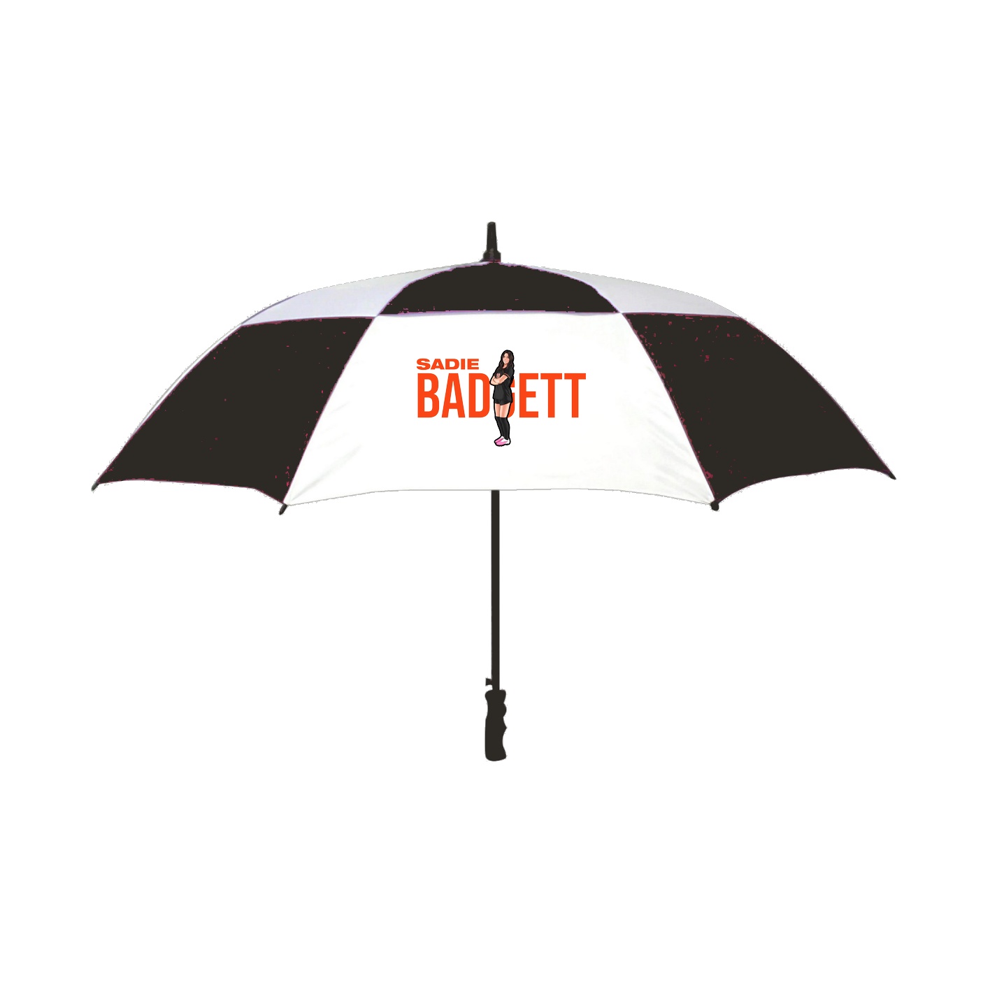 Golf Umbrella — Player Name in Black