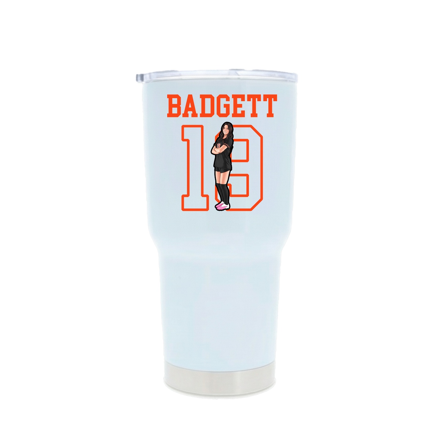 30oz Stainless Steel Tumbler — Shirsey in White