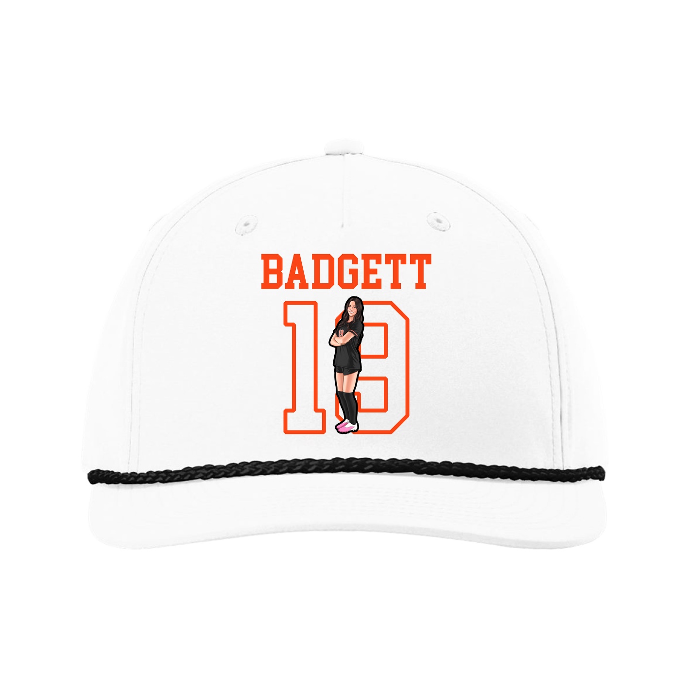 Five-Panel Classic Rope Cap — Shirsey in White