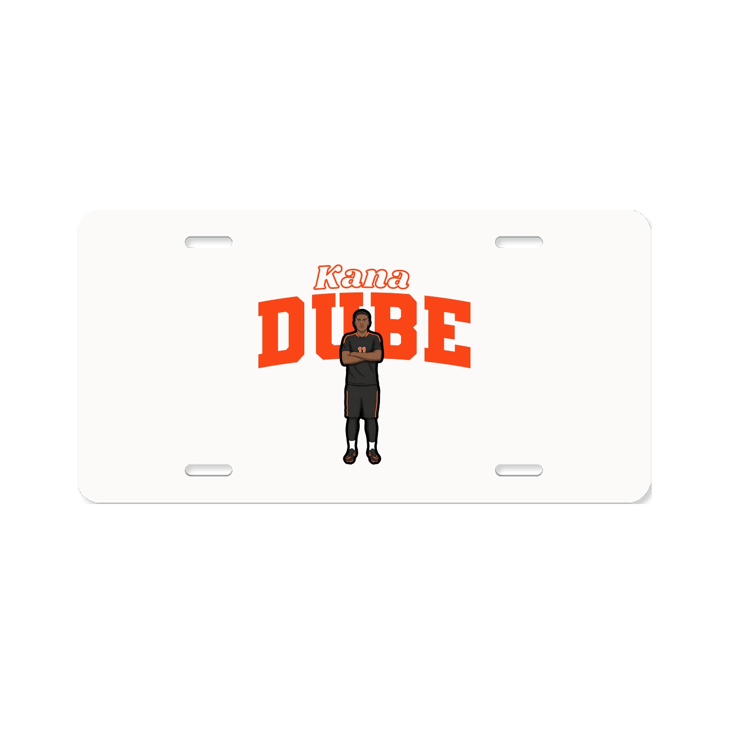 License Plate — Name Arch in Classic