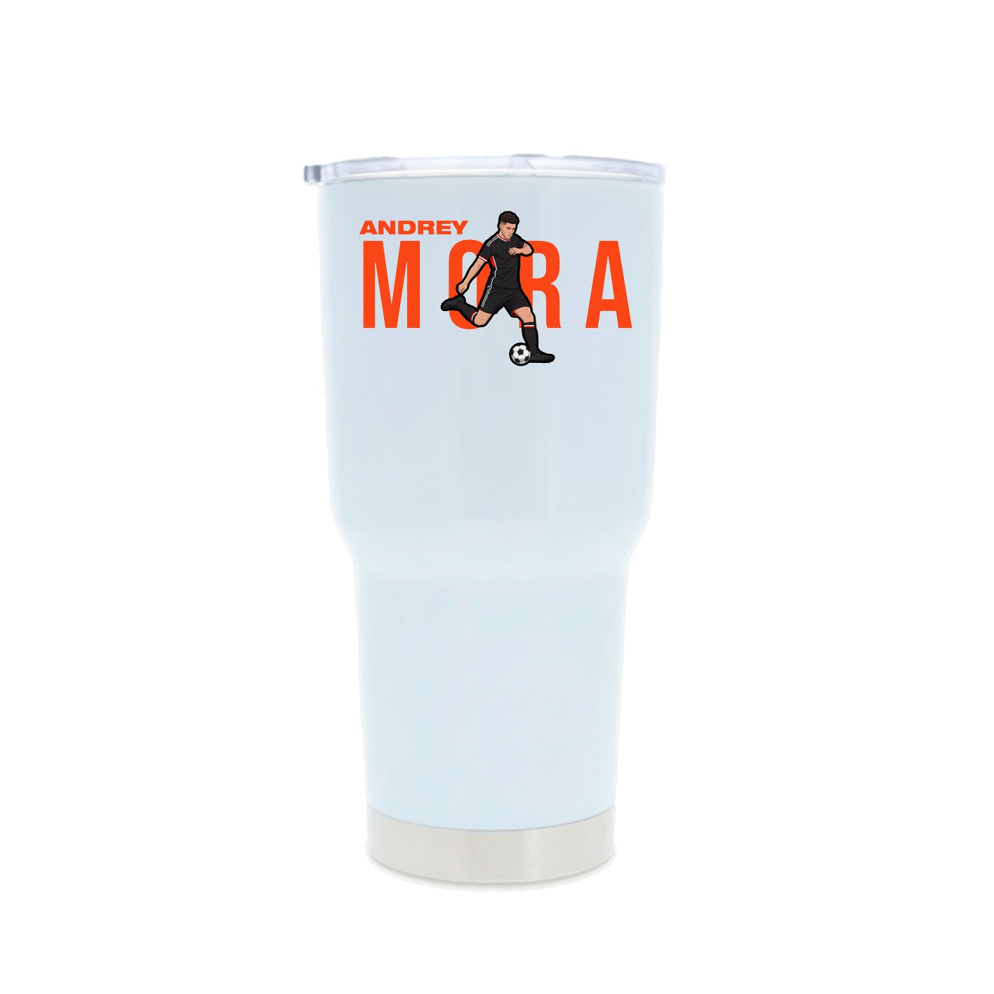 30oz Stainless Steel Tumbler — Player Name in White