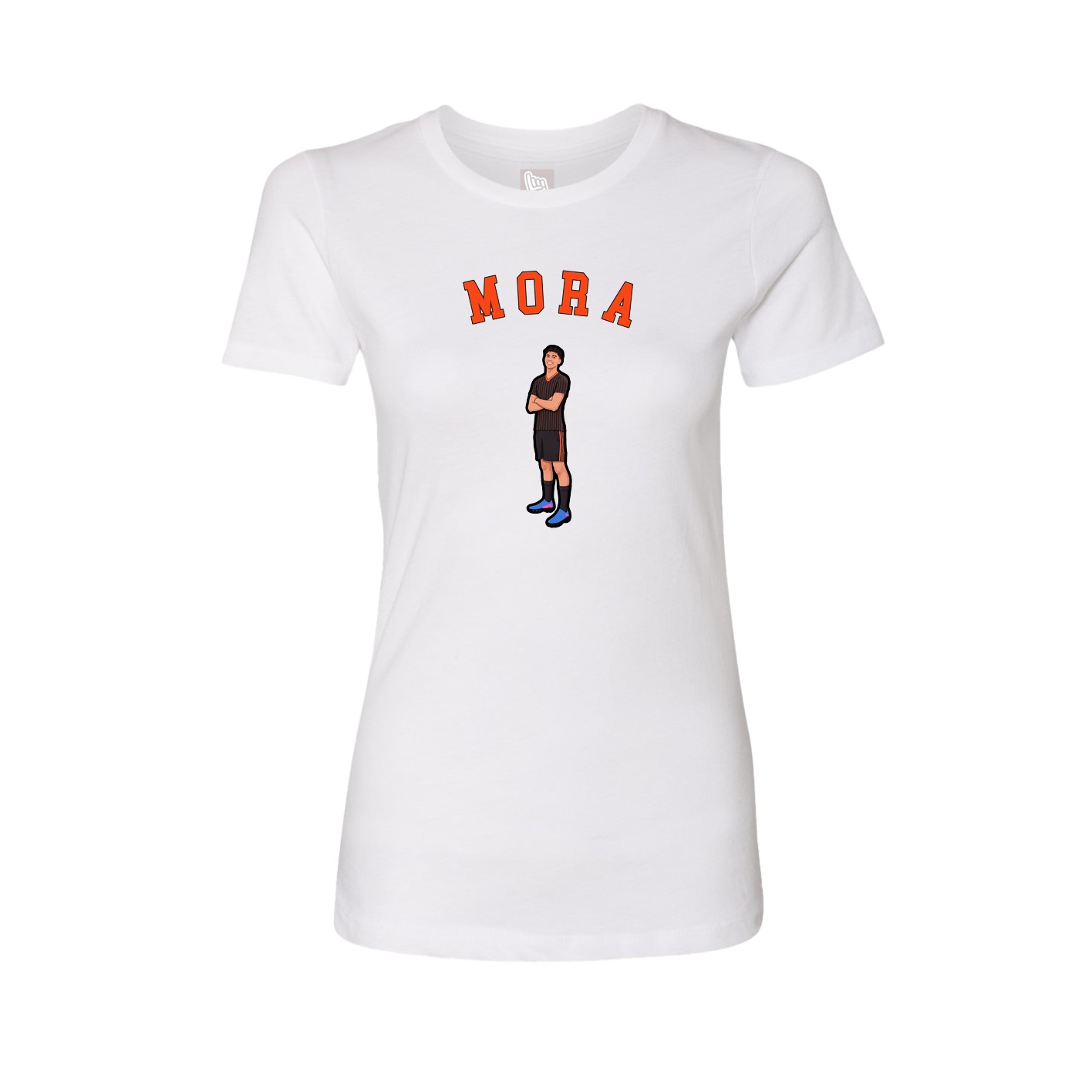 Fitted Women's Tee — Shirsey Arch in White