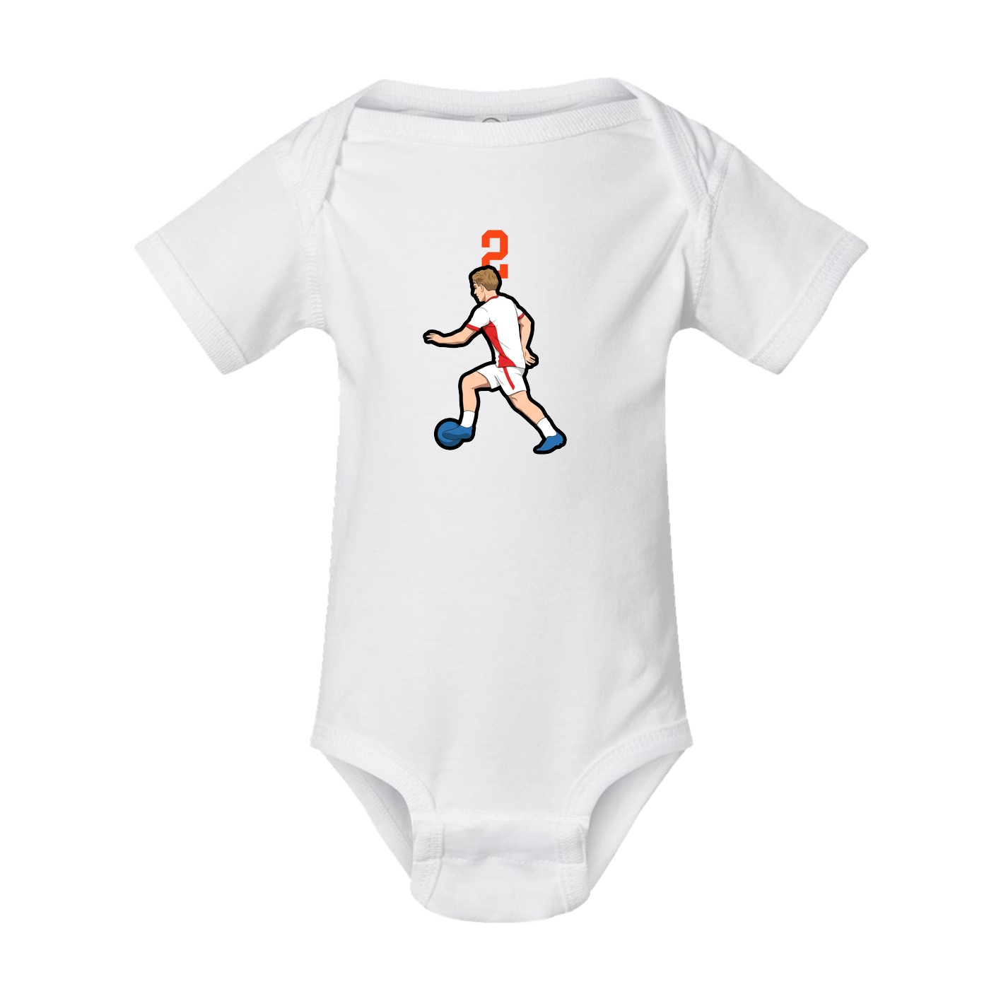 Baby Onesie — Number Top in White