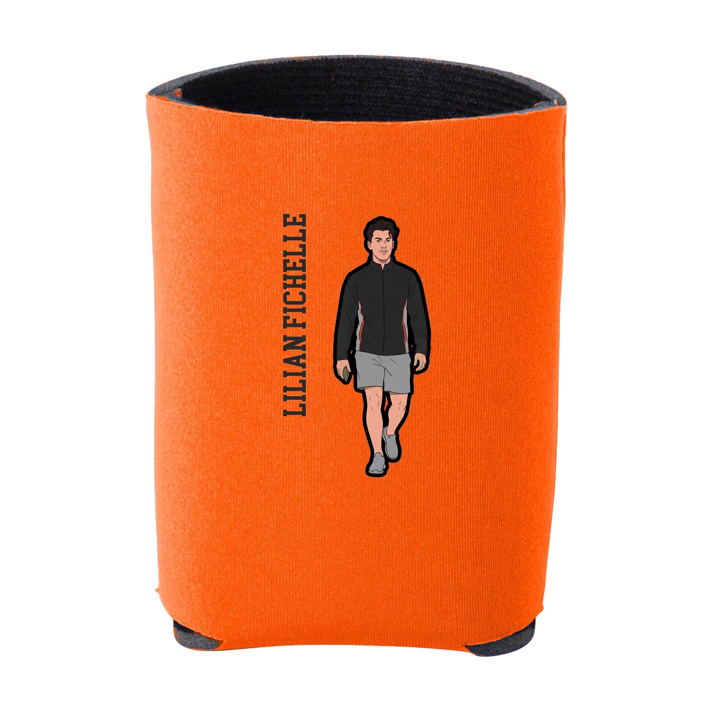 Can Holder — Name Vertical in Orange
