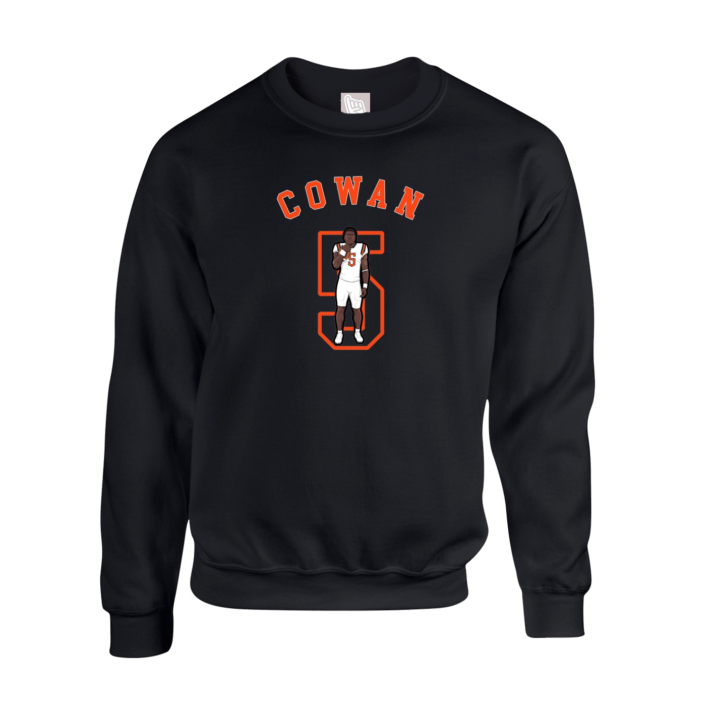 Fleece Crew — Shirsey Arch in Black