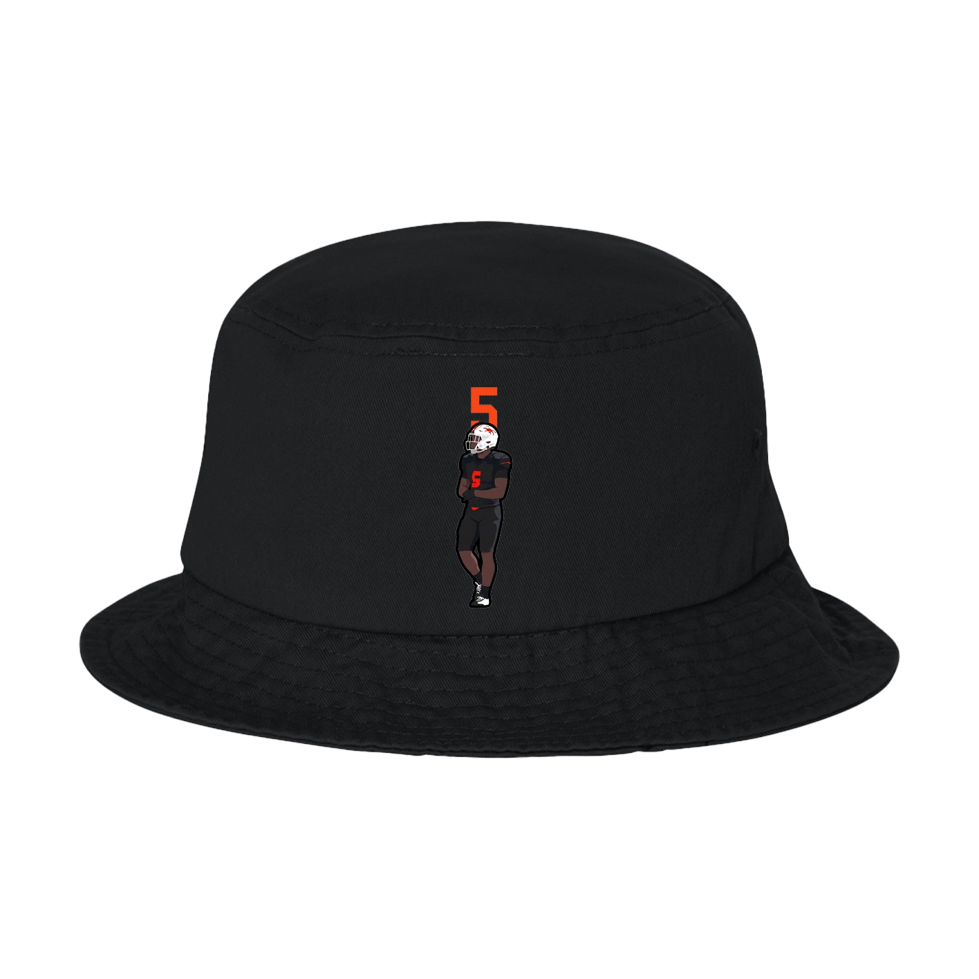 Bucket Cap — Number Top in Black
